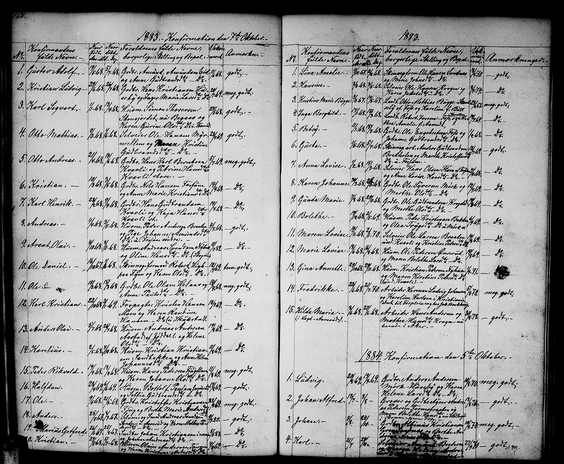 Aurskog prestekontor Kirkebøker, SAO/A-10304a/G/Gb/L0001: Parish register (copy) no. II 1, 1858-1885, p. 166