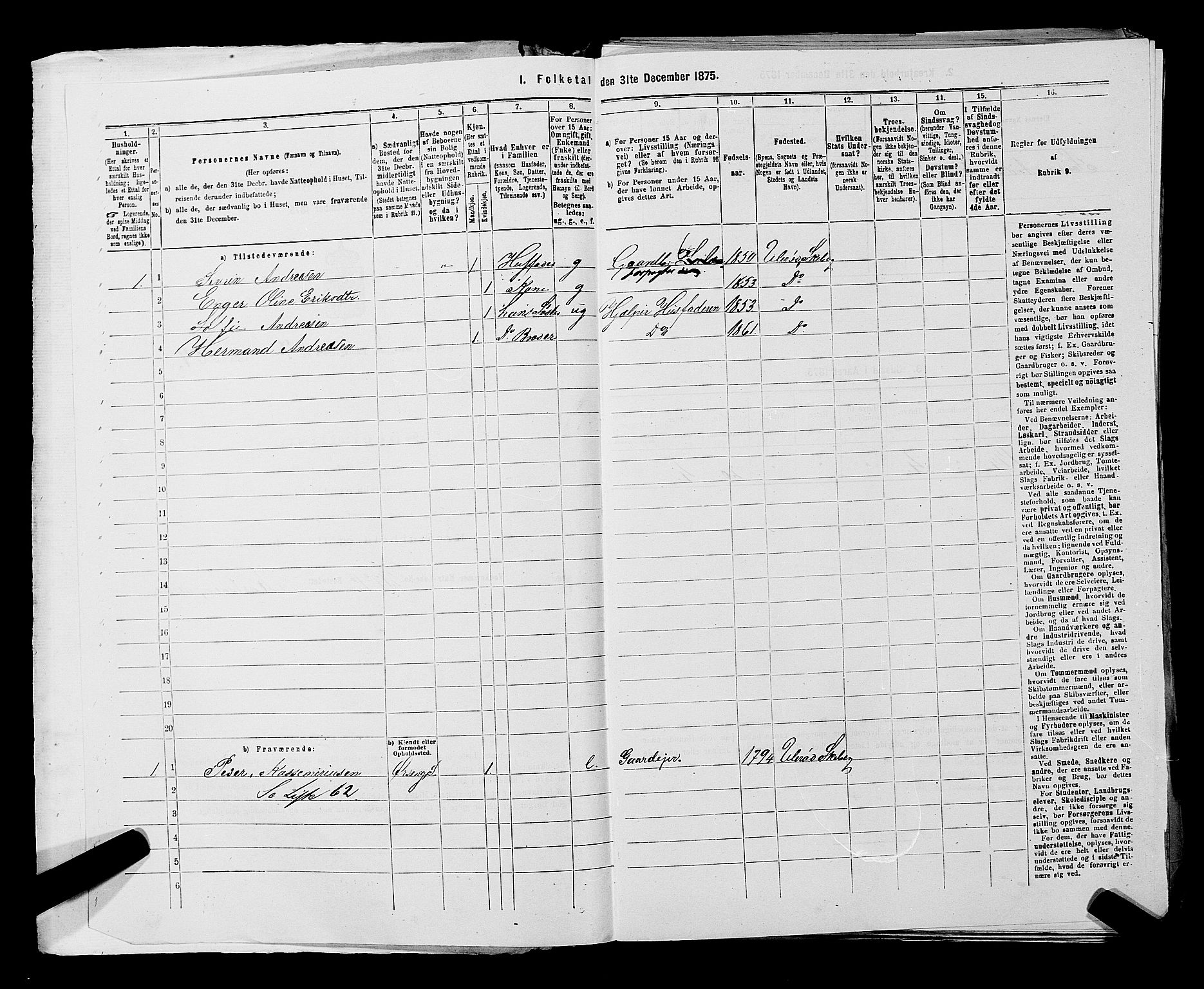 RA, 1875 census for 0115P Skjeberg, 1875, p. 1171