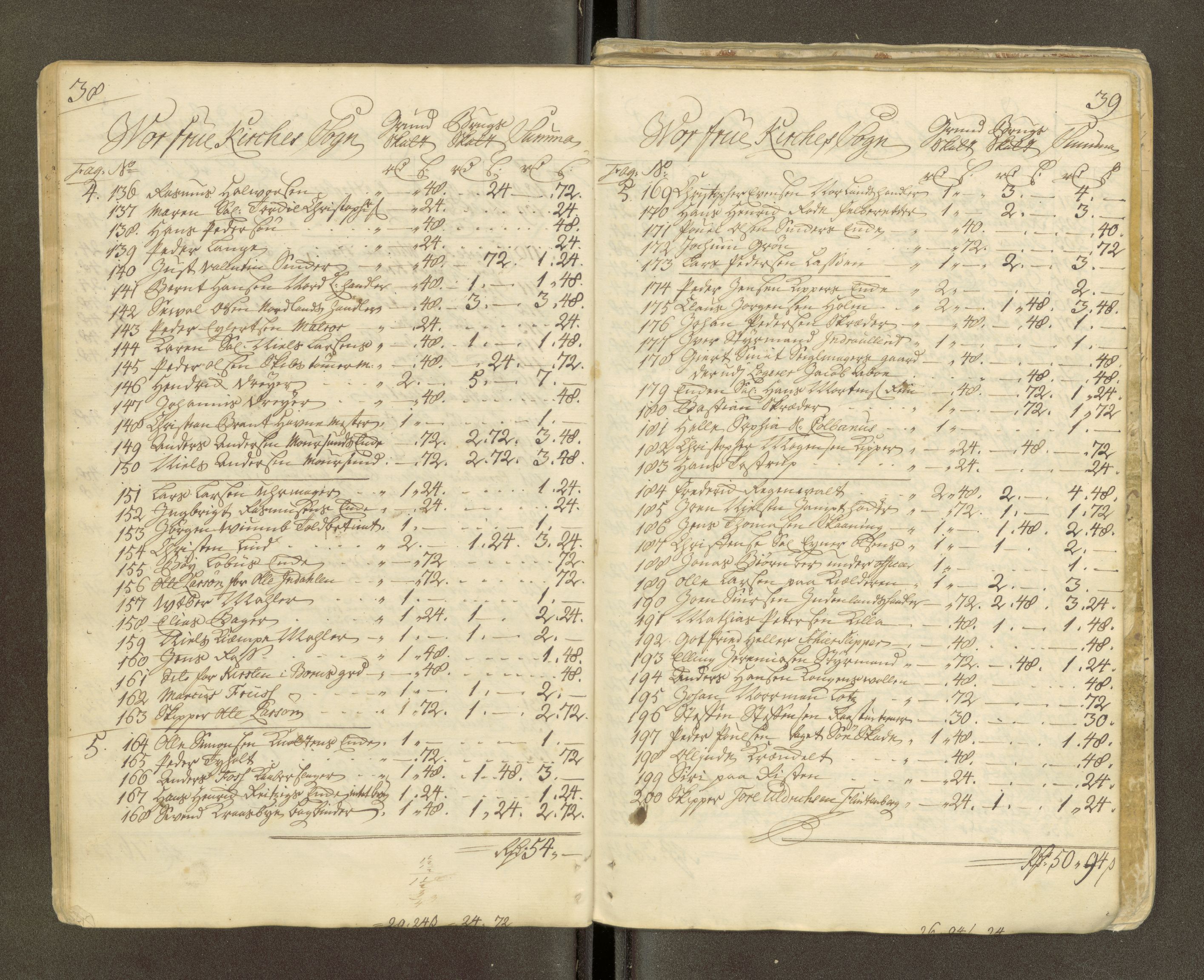 Trondheim magistrat, AV/SAT-A-4372/D/Da/L0007: Skattemanntall, 1740-1745, p. 375