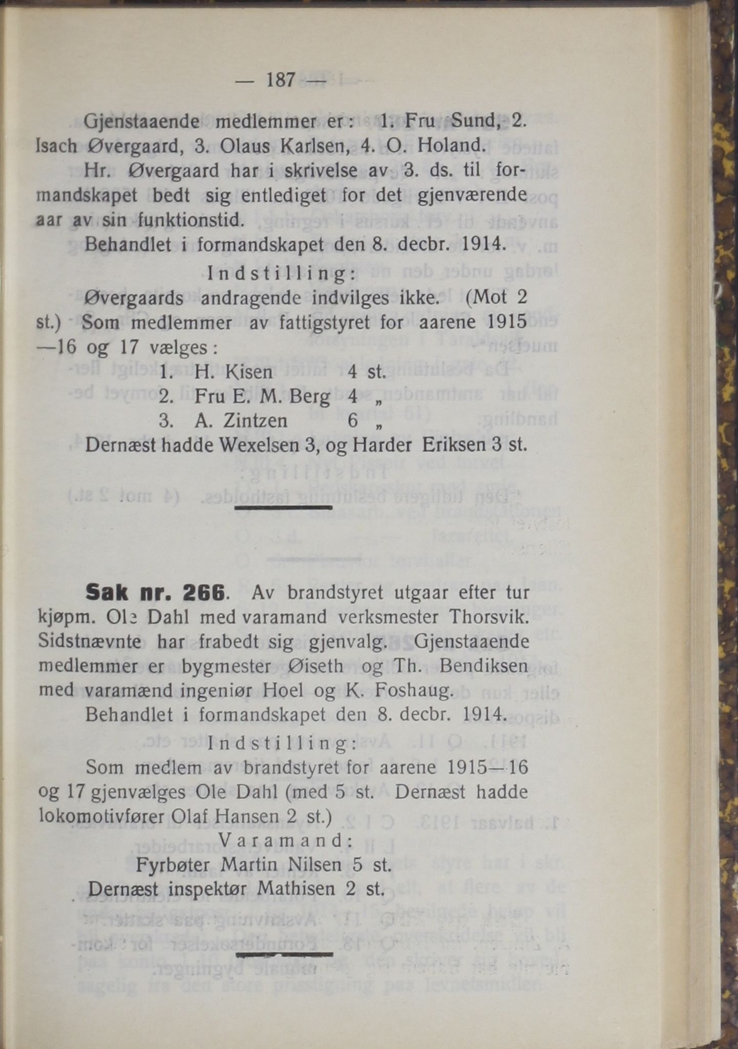 Narvik kommune. Formannskap , AIN/K-18050.150/A/Ab/L0004: Møtebok, 1914