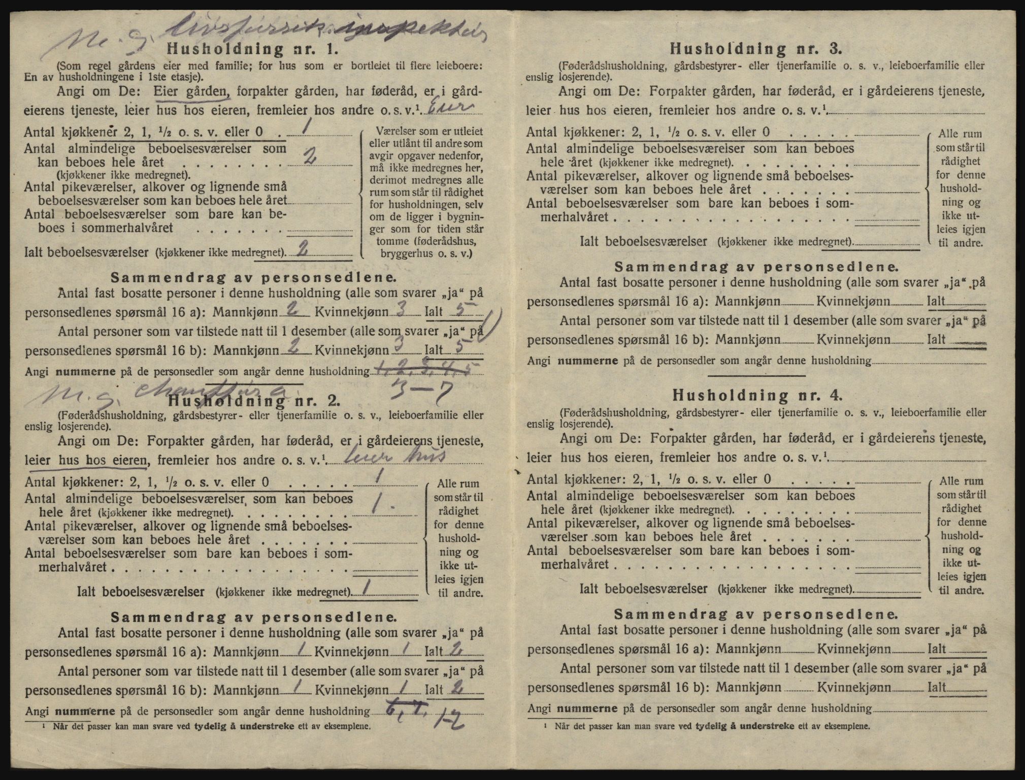 SAO, 1920 census for Glemmen, 1920, p. 1028