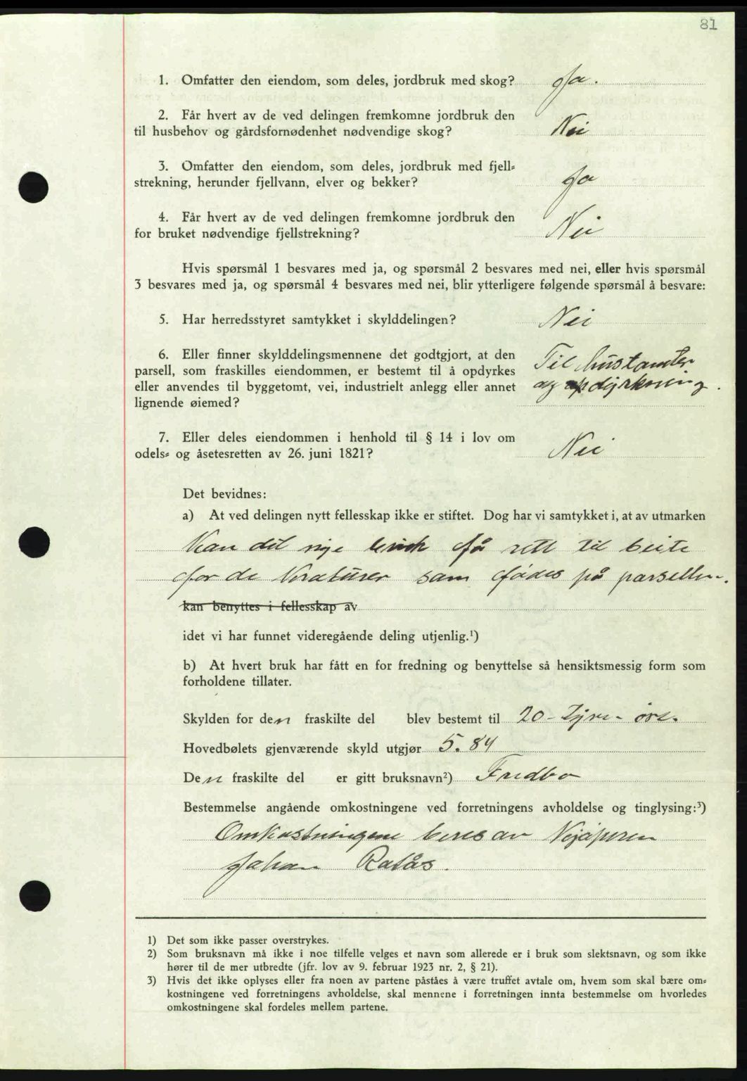 Nordmøre sorenskriveri, AV/SAT-A-4132/1/2/2Ca: Mortgage book no. A82, 1937-1938, Diary no: : 2070/1937