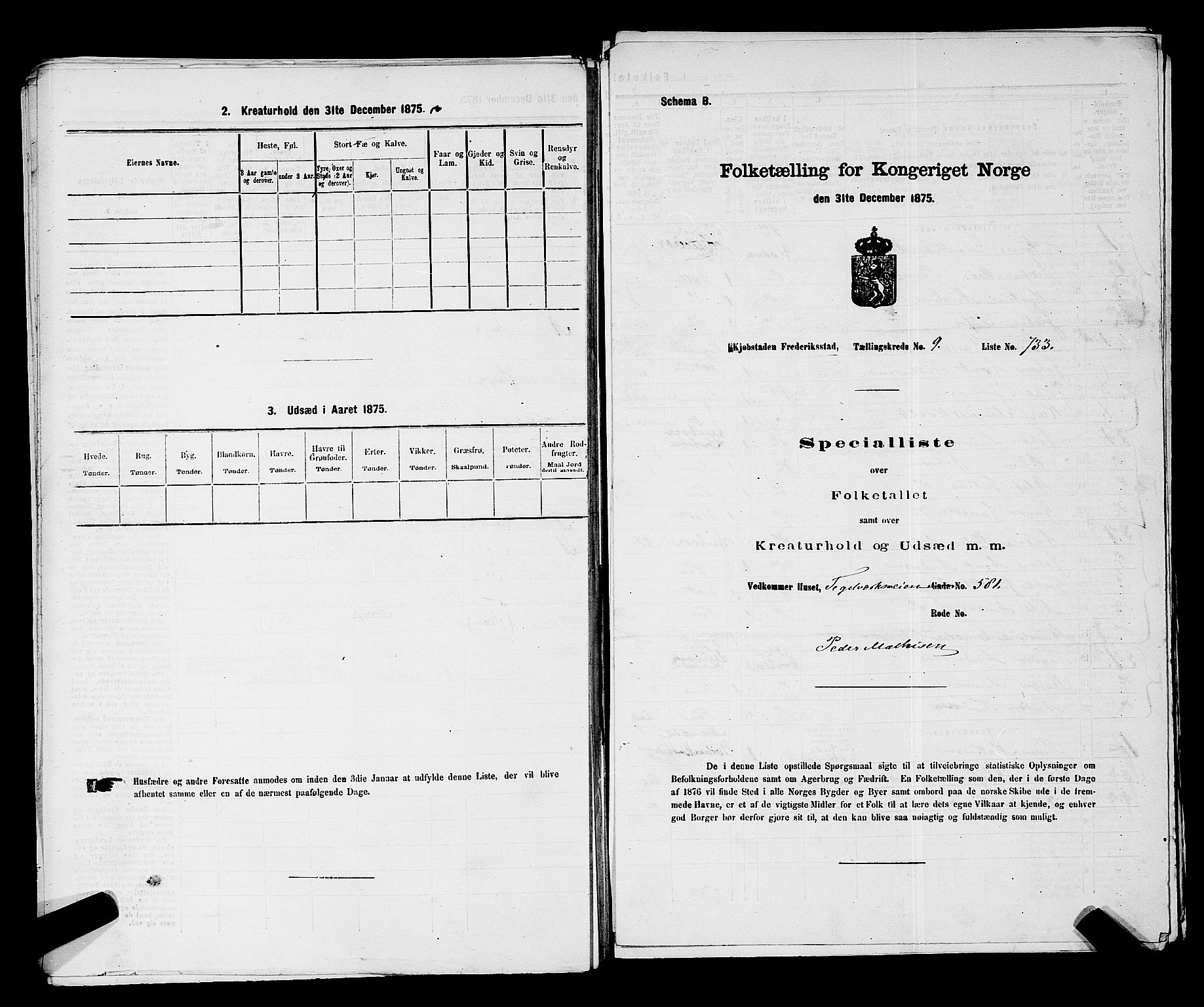 RA, 1875 census for 0103B Fredrikstad/Fredrikstad, 1875, p. 1675