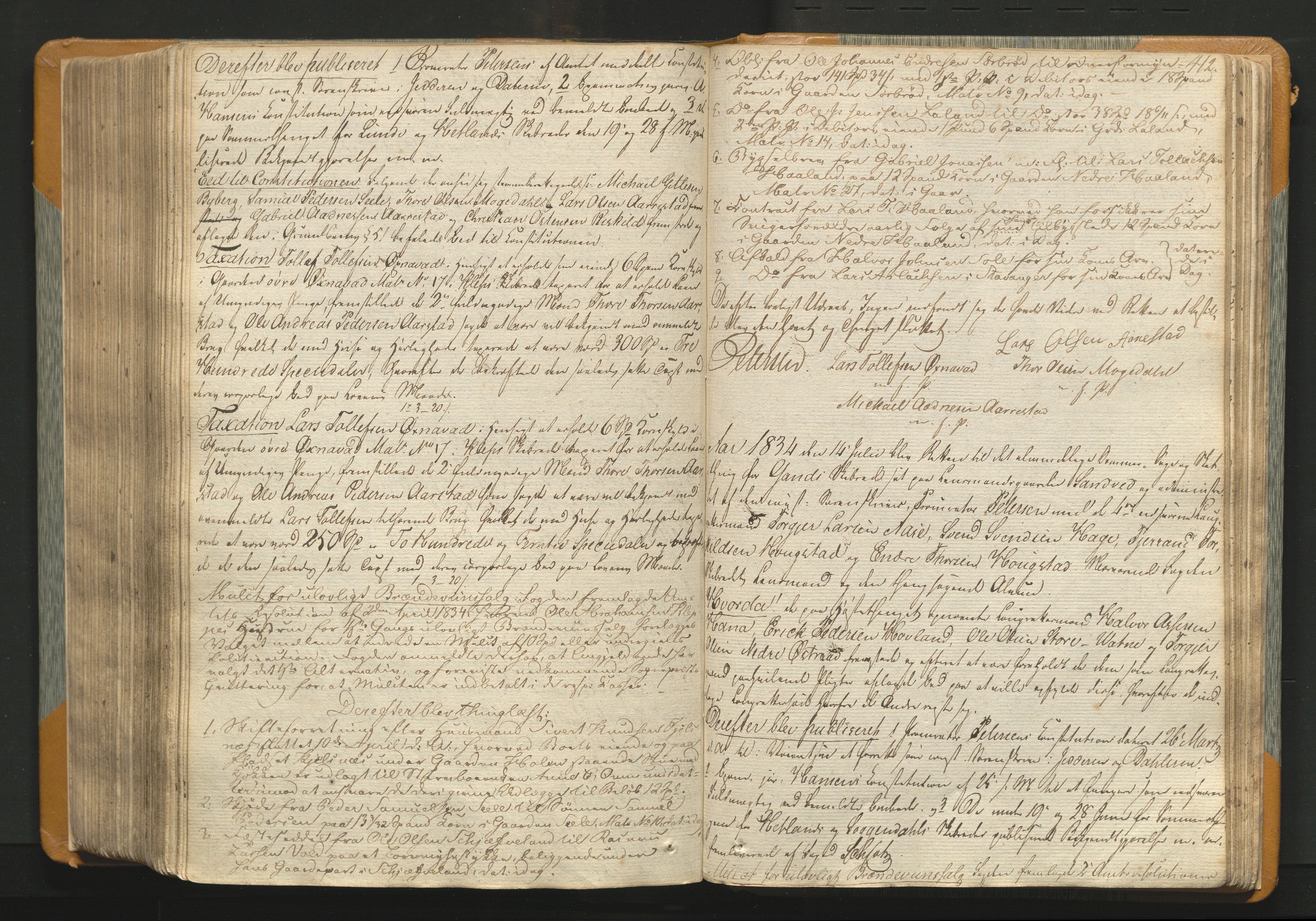 Jæren og Dalane sorenskriveri, AV/SAST-A-100306/3/30/30BAB/L0001: Tingbok for Jæren, 1821-1835, p. 411b-412a