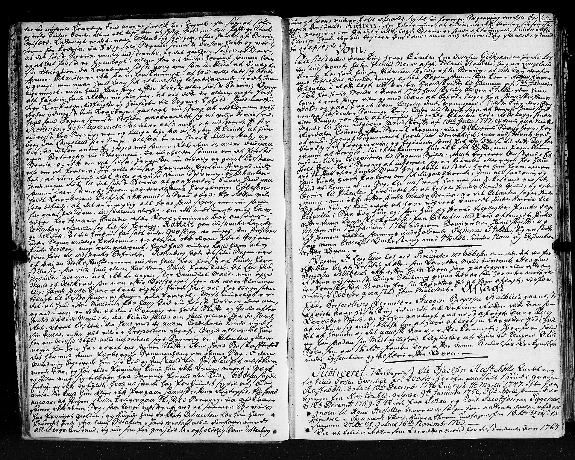 Solør og Østerdalen sorenskriveri, AV/SAH-TING-024/G/Gb/L0070: Tingbok, 1763-1766, p. 28b-29a