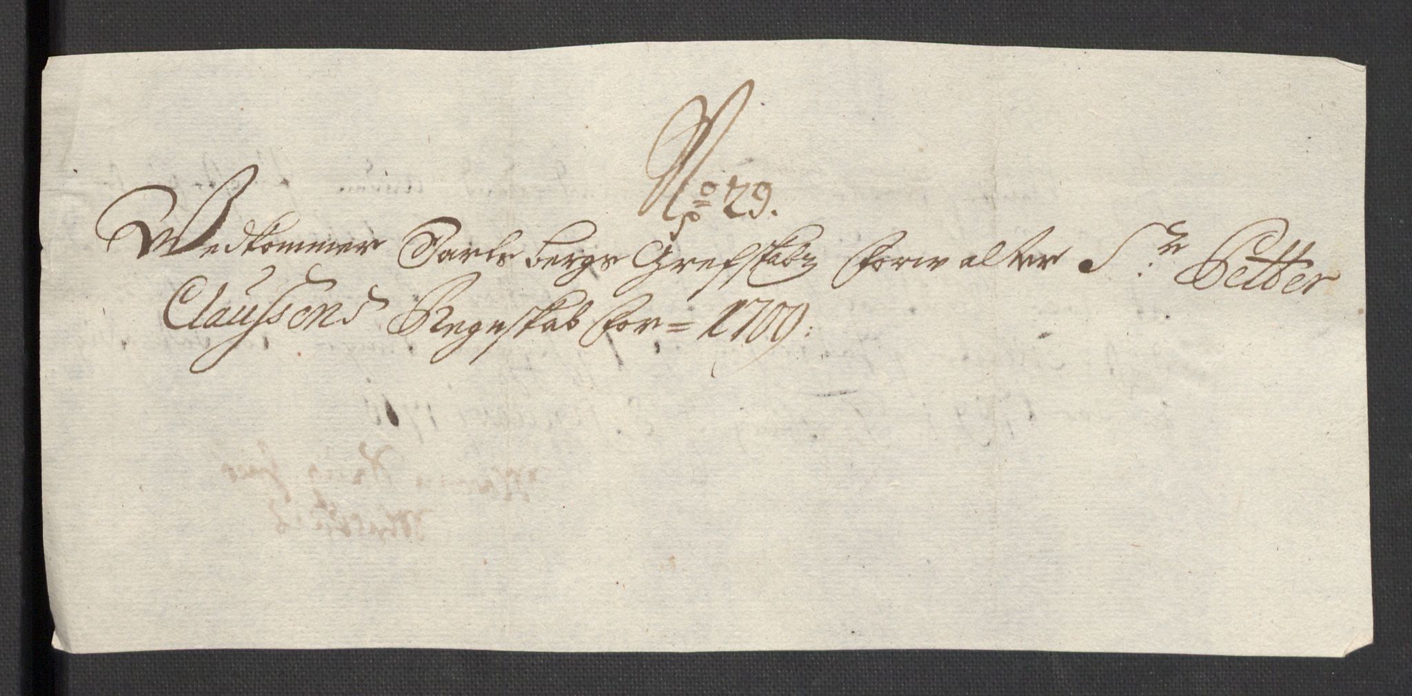 Rentekammeret inntil 1814, Reviderte regnskaper, Fogderegnskap, RA/EA-4092/R32/L1874: Fogderegnskap Jarlsberg grevskap, 1709, p. 257