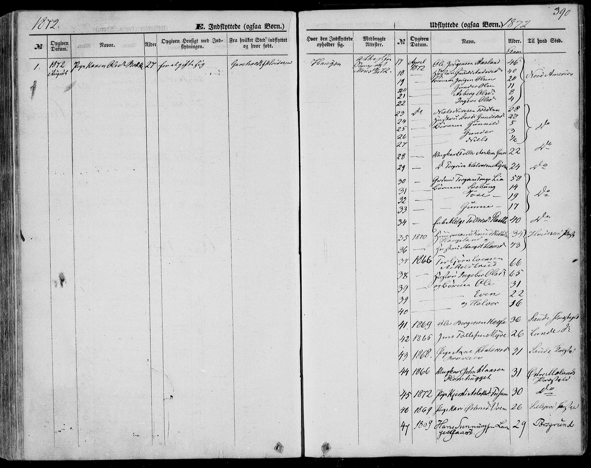 Bø kirkebøker, AV/SAKO-A-257/F/Fa/L0009: Parish register (official) no. 9, 1862-1879, p. 390