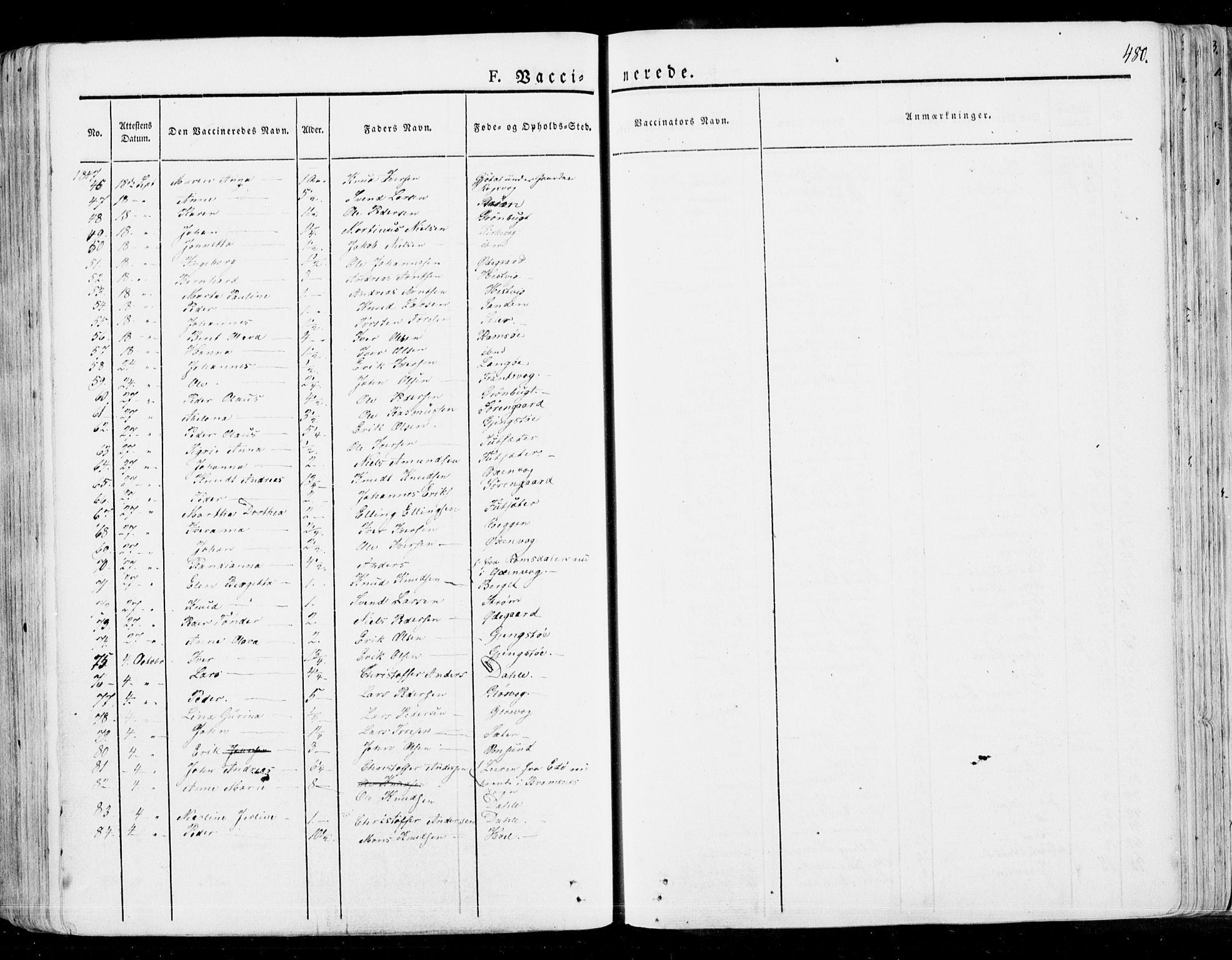 Ministerialprotokoller, klokkerbøker og fødselsregistre - Møre og Romsdal, SAT/A-1454/568/L0803: Parish register (official) no. 568A10, 1830-1853, p. 480