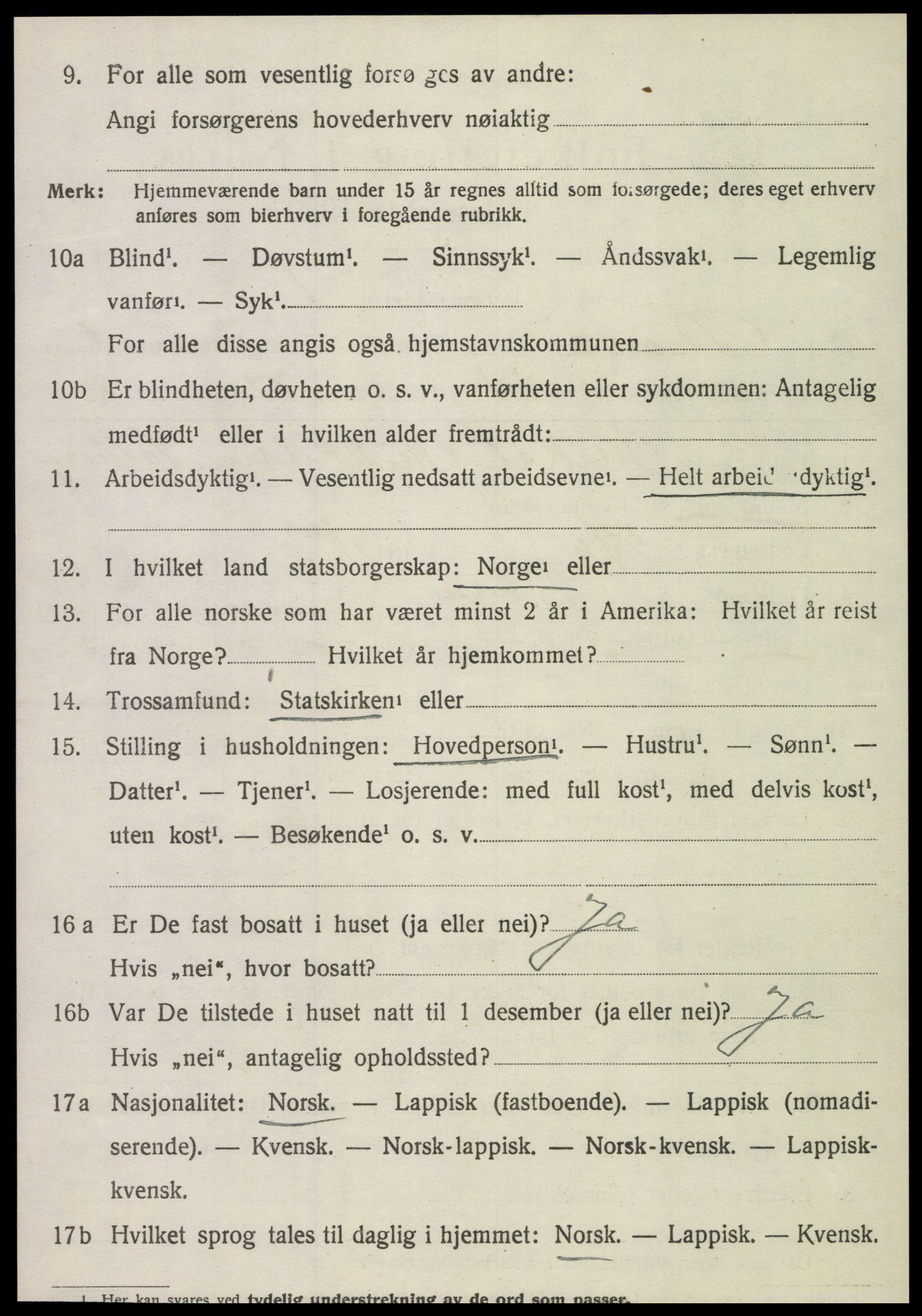 SAT, 1920 census for Røra, 1920, p. 1490