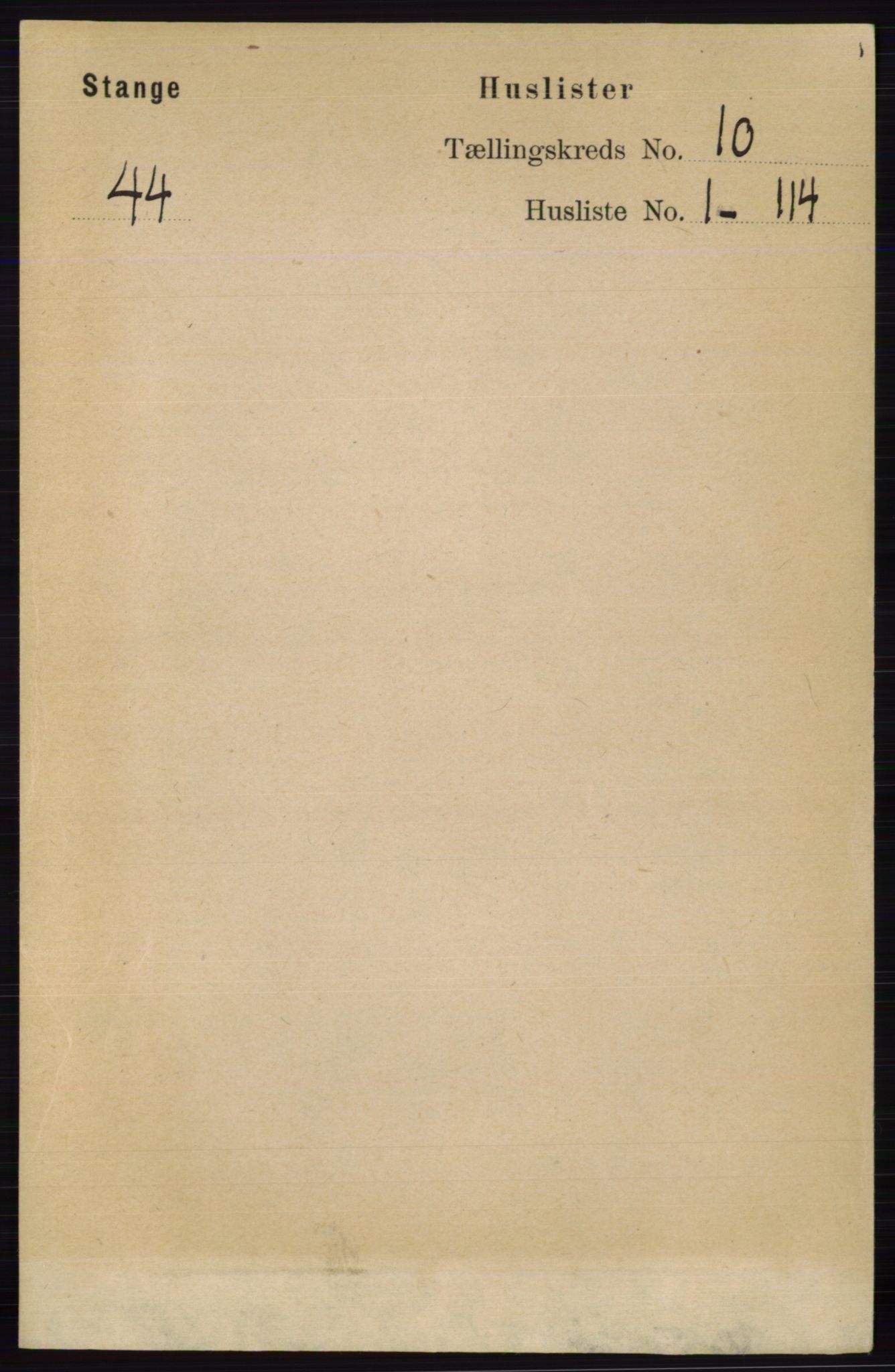 RA, 1891 census for 0417 Stange, 1891, p. 6683