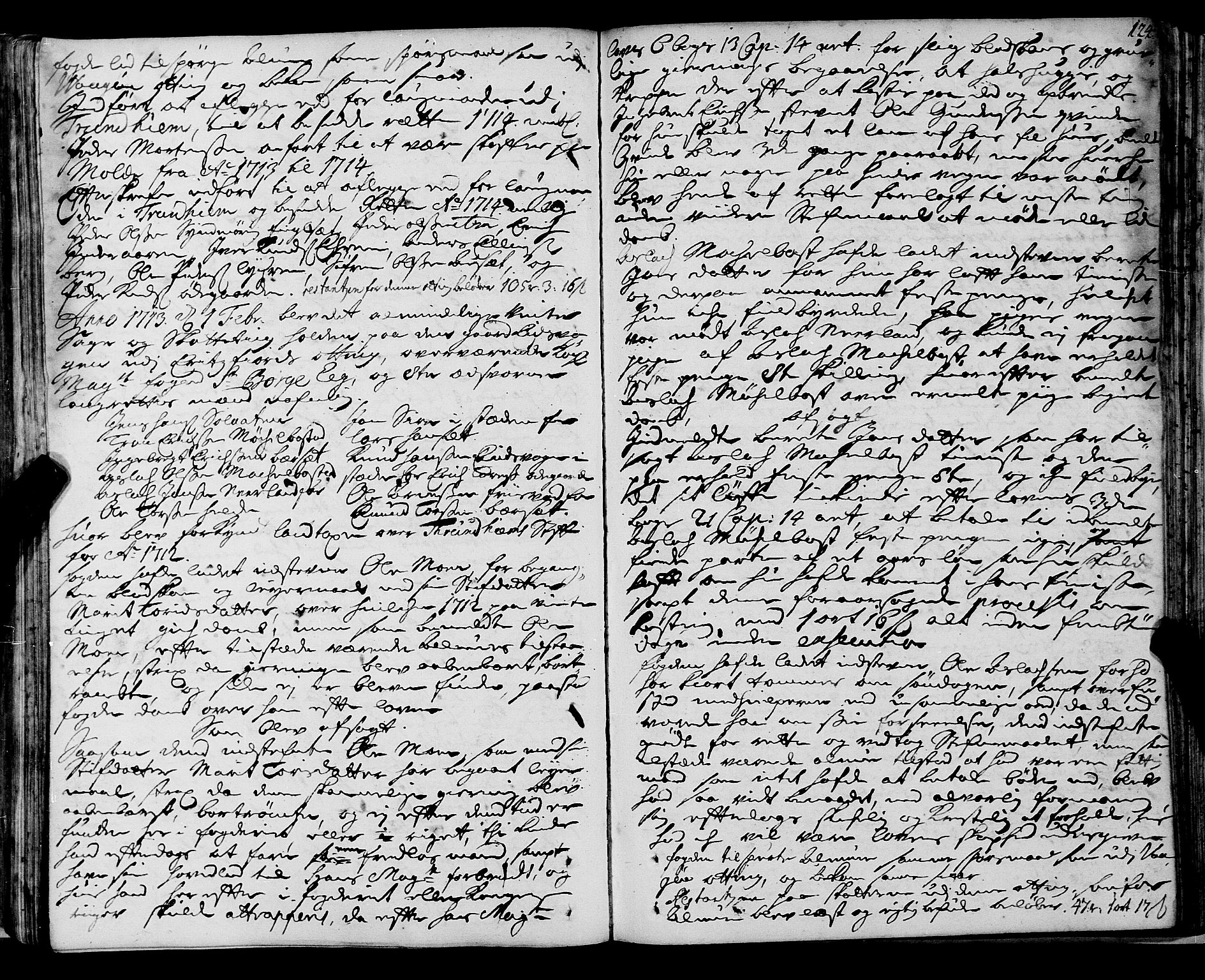 Romsdal sorenskriveri, SAT/A-4149/1/1/1A/L0007: Tingbok, 1711-1714, p. 123b-124a