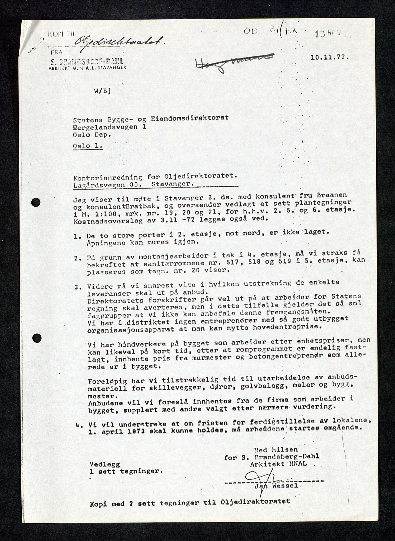 Industridepartementet, Oljekontoret, AV/SAST-A-101348/Db/L0003: Helikopterflyving og helikopterdekk, redningsheis i helikopter, ID Olje, div., 1966-1973, p. 579