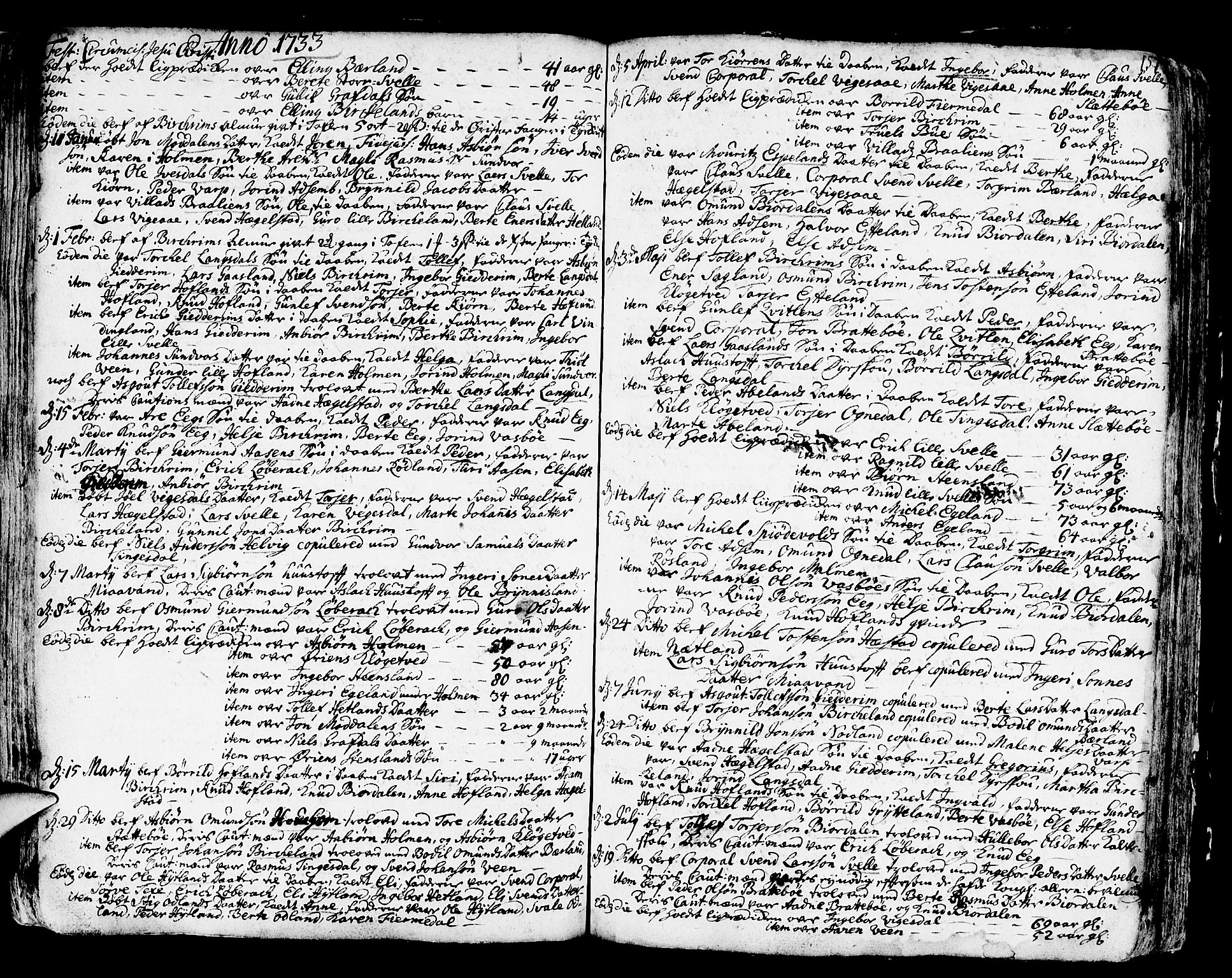 Helleland sokneprestkontor, SAST/A-101810: Parish register (official) no. A 1 /2, 1713-1761, p. 157