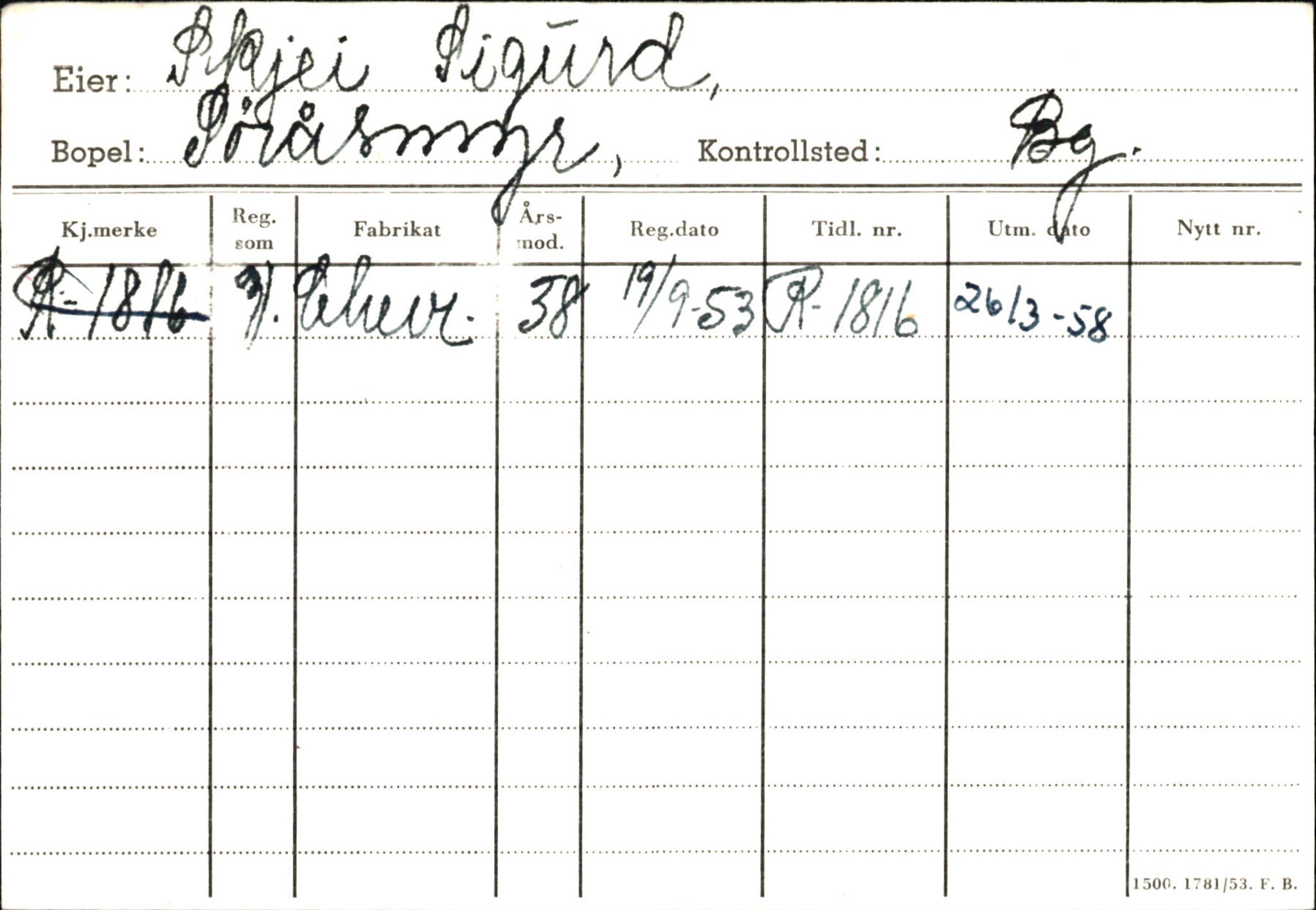 Statens vegvesen, Hordaland vegkontor, AV/SAB-A-5201/2/Ha/L0049: R-eierkort S, 1920-1971, p. 2