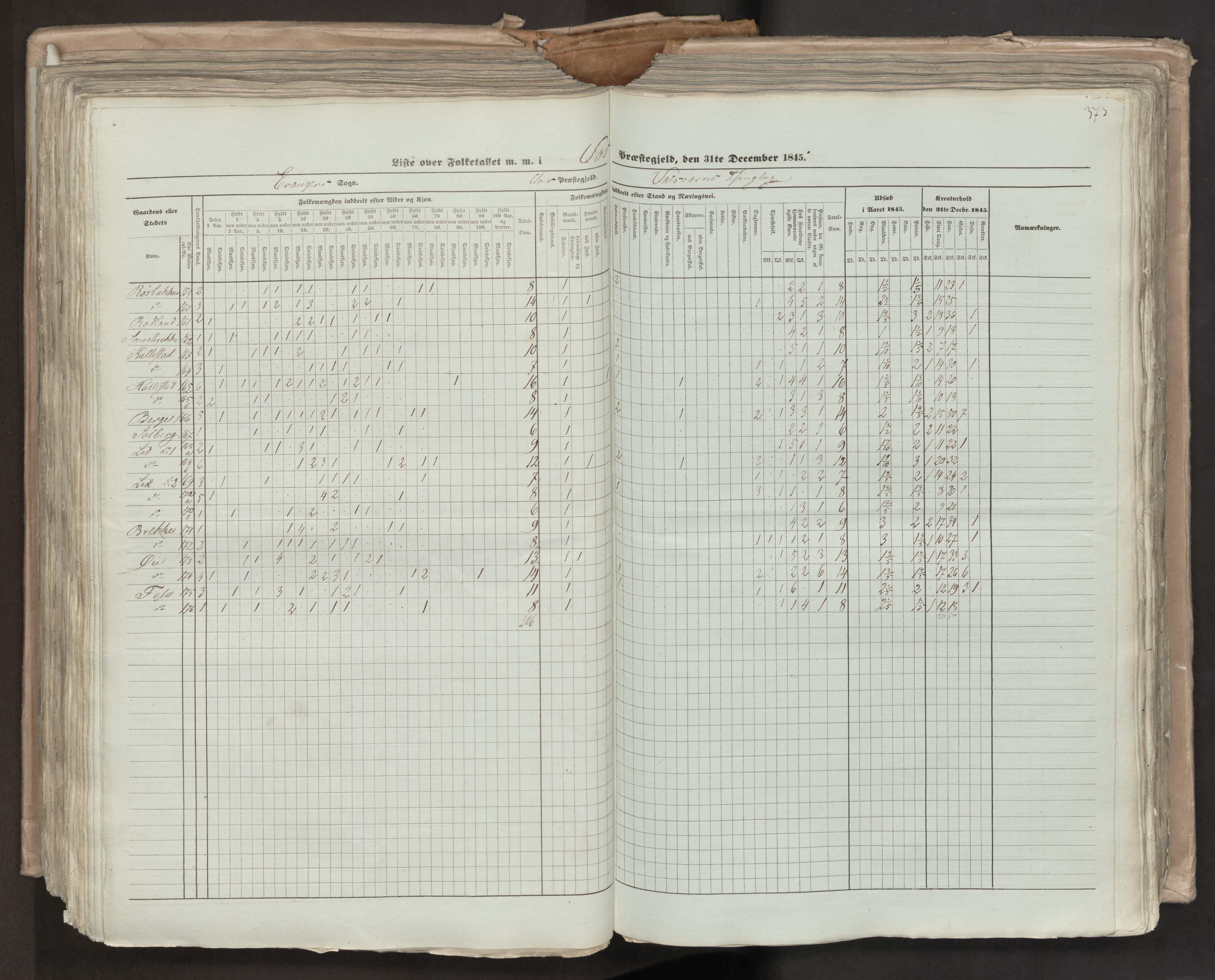 RA, Census 1845, vol. 7: Søndre Bergenhus amt og Nordre Bergenhus amt, 1845, p. 373