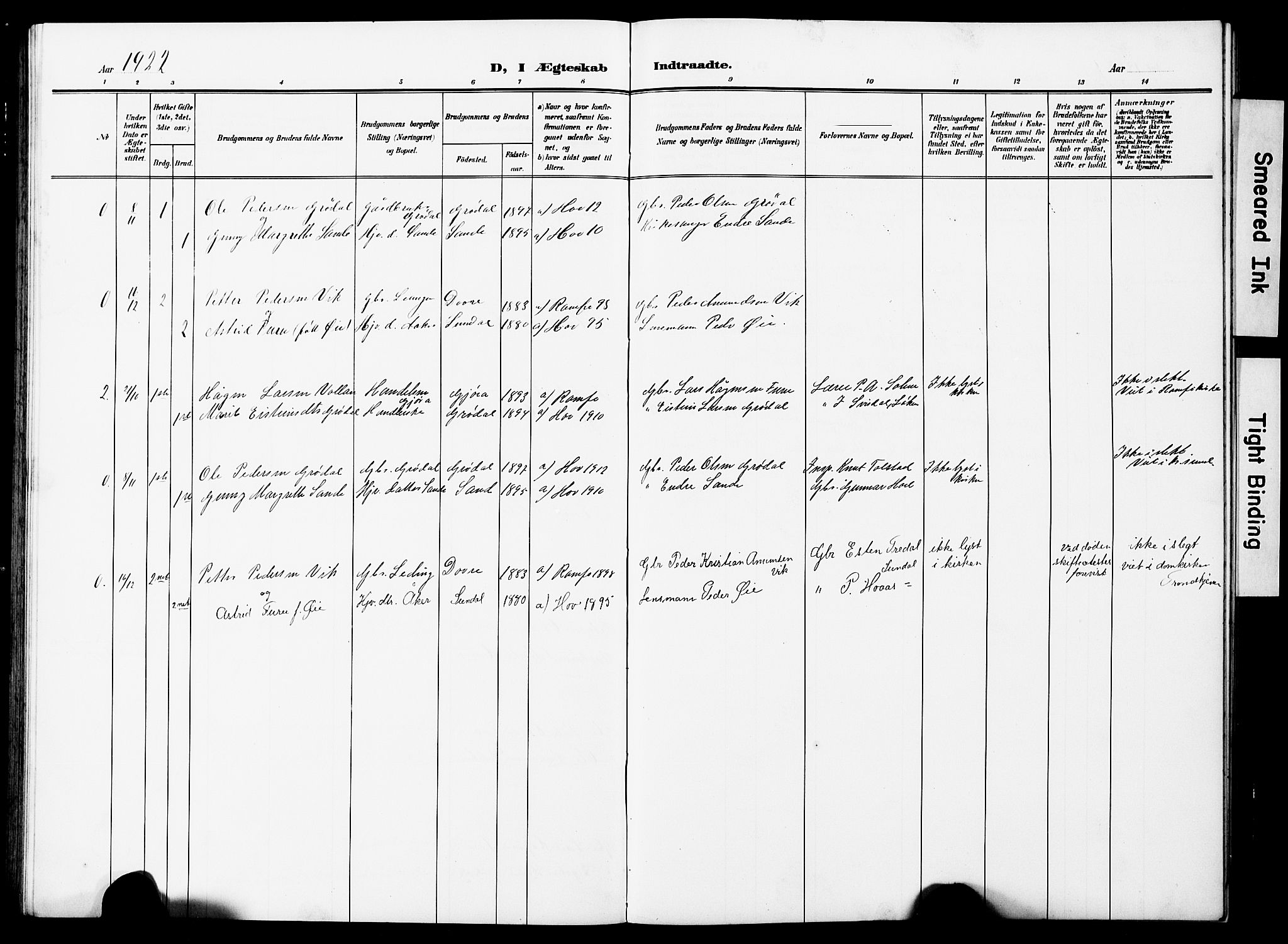 Ministerialprotokoller, klokkerbøker og fødselsregistre - Møre og Romsdal, AV/SAT-A-1454/590/L1017: Parish register (copy) no. 590C02, 1869-1931