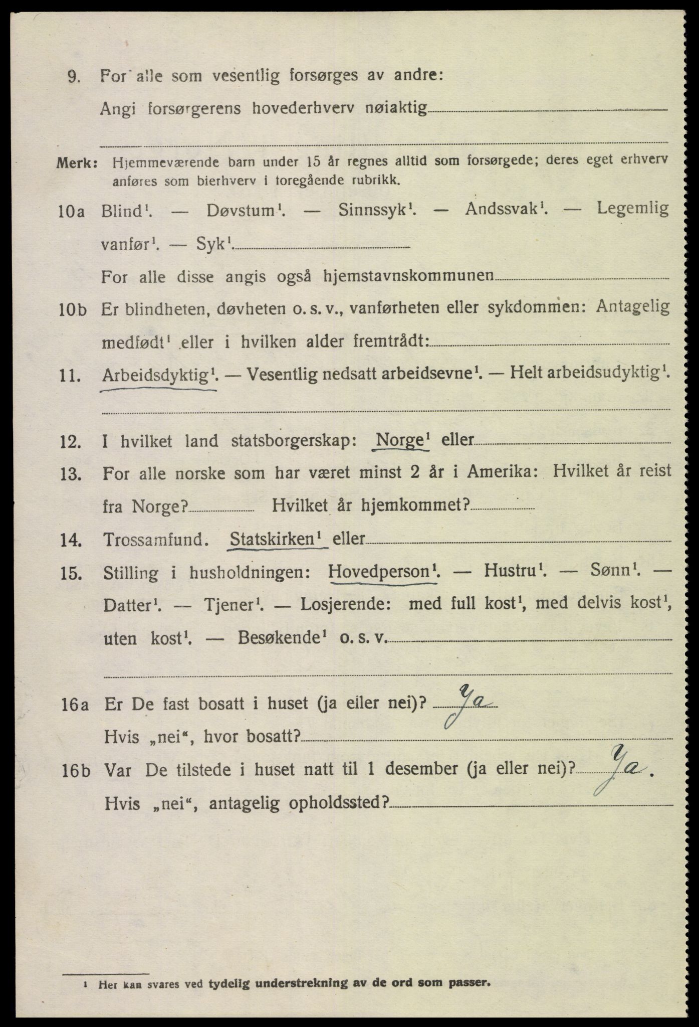 SAK, 1920 census for Bakke, 1920, p. 1235