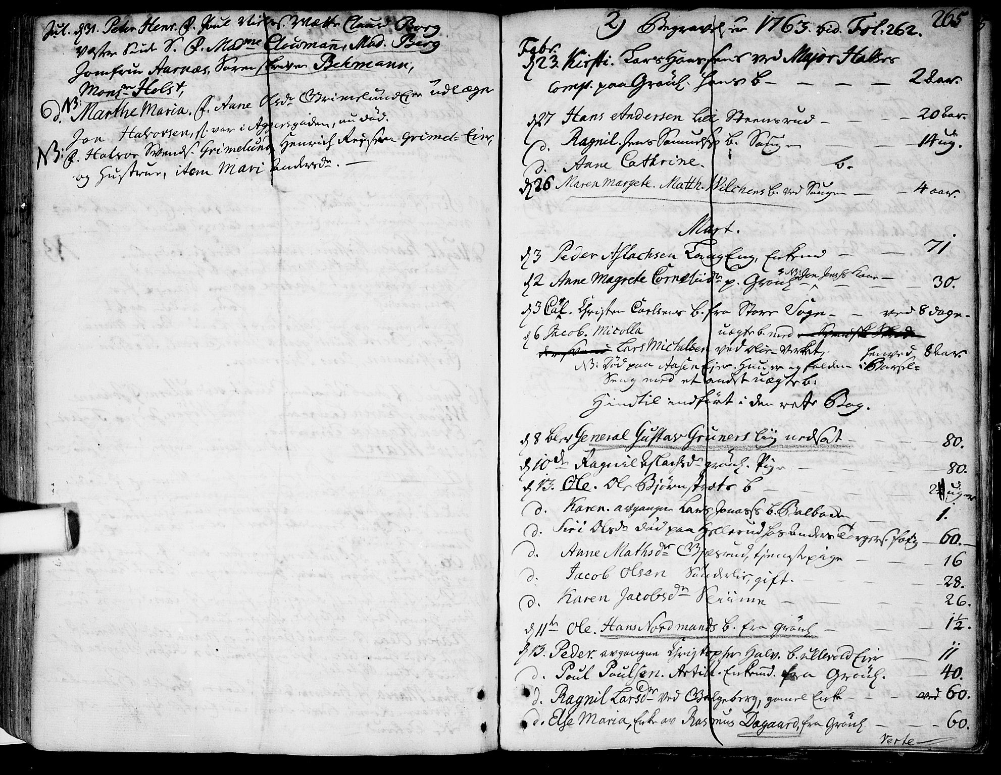 Aker prestekontor kirkebøker, SAO/A-10861/F/L0007: Parish register (official) no. 7, 1734-1748, p. 265