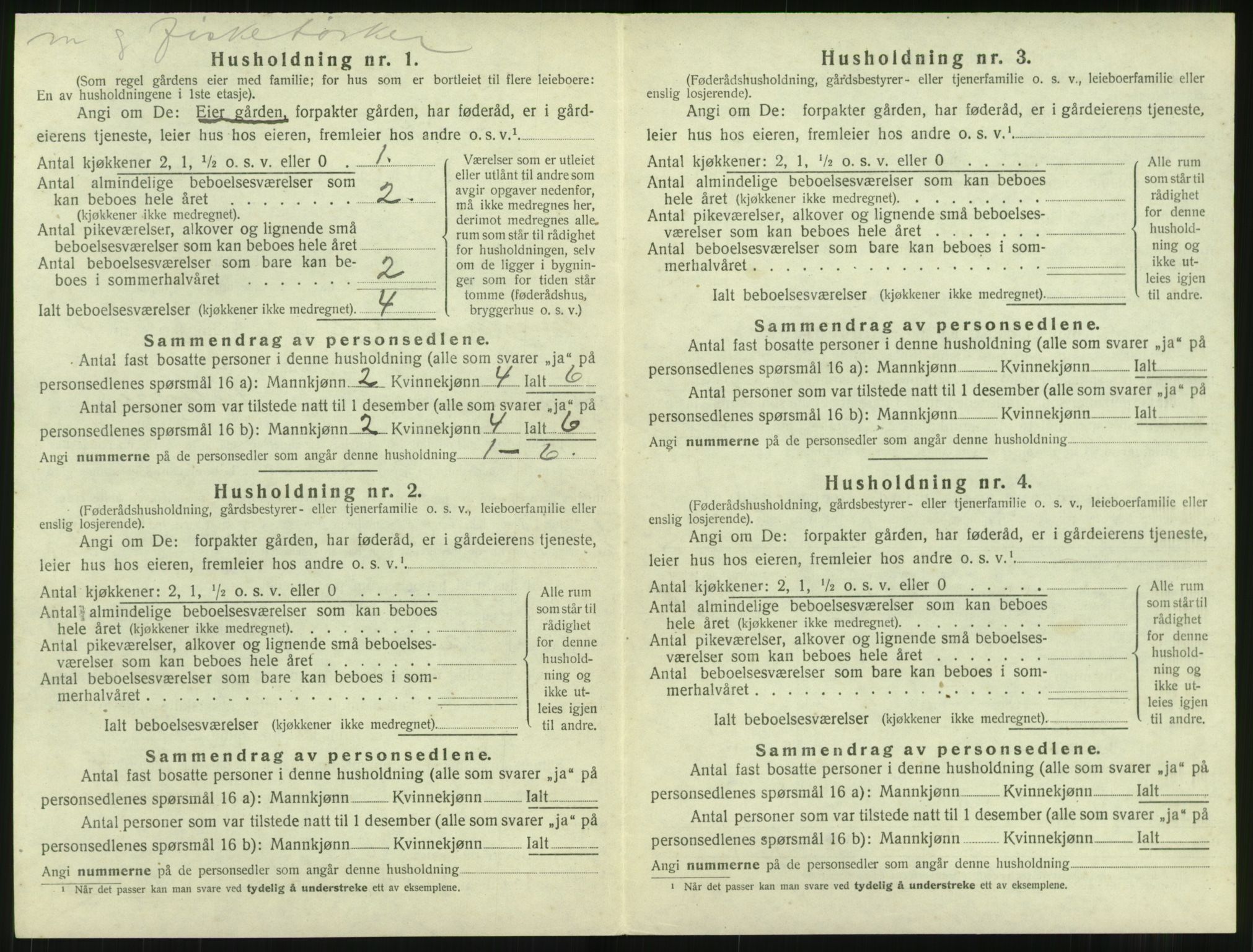 SAT, 1920 census for Bremsnes, 1920, p. 346