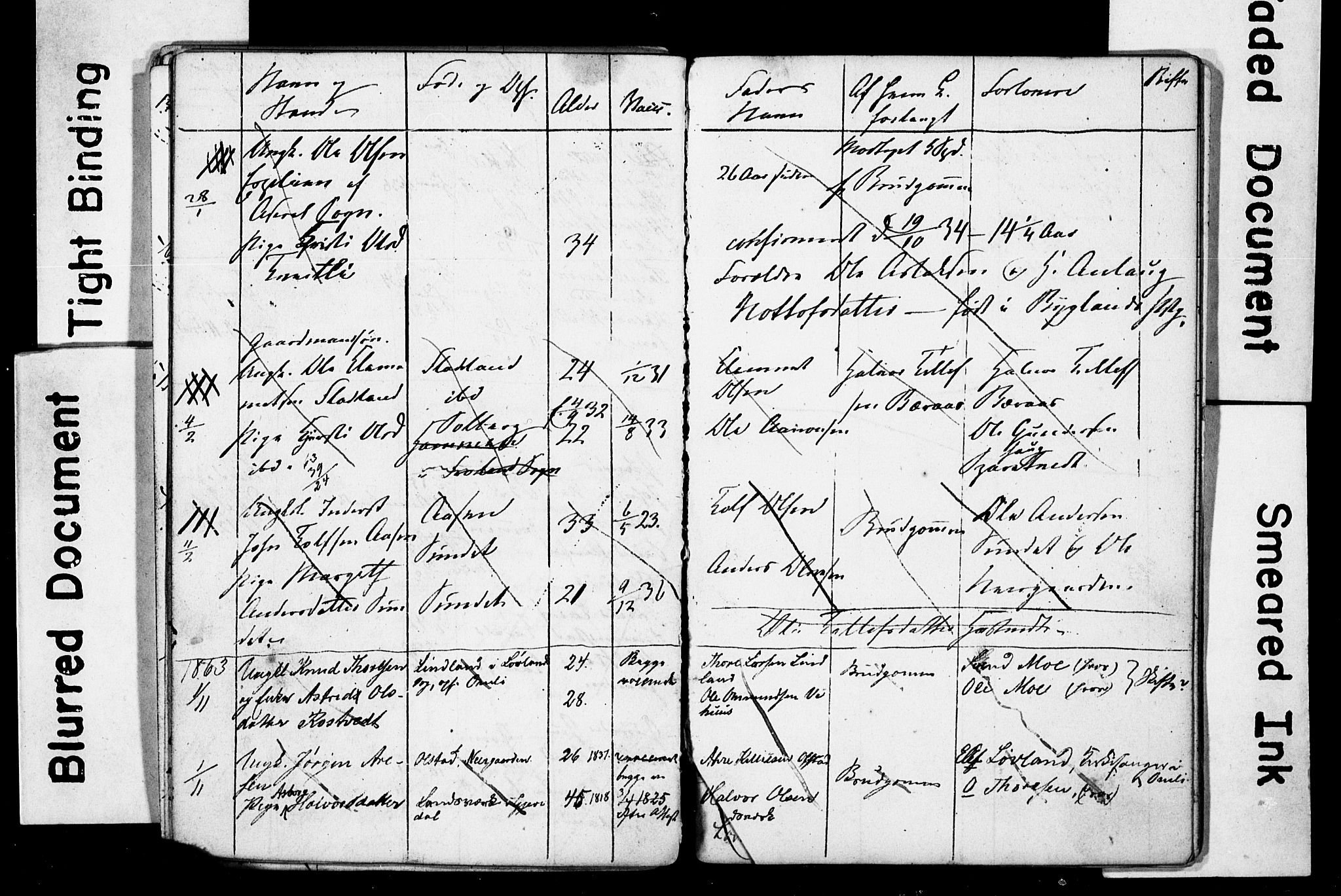 Åmli sokneprestkontor, AV/SAK-1111-0050/F/Ff/L0001: Parish register draft no. A VI 19, 1848-1864