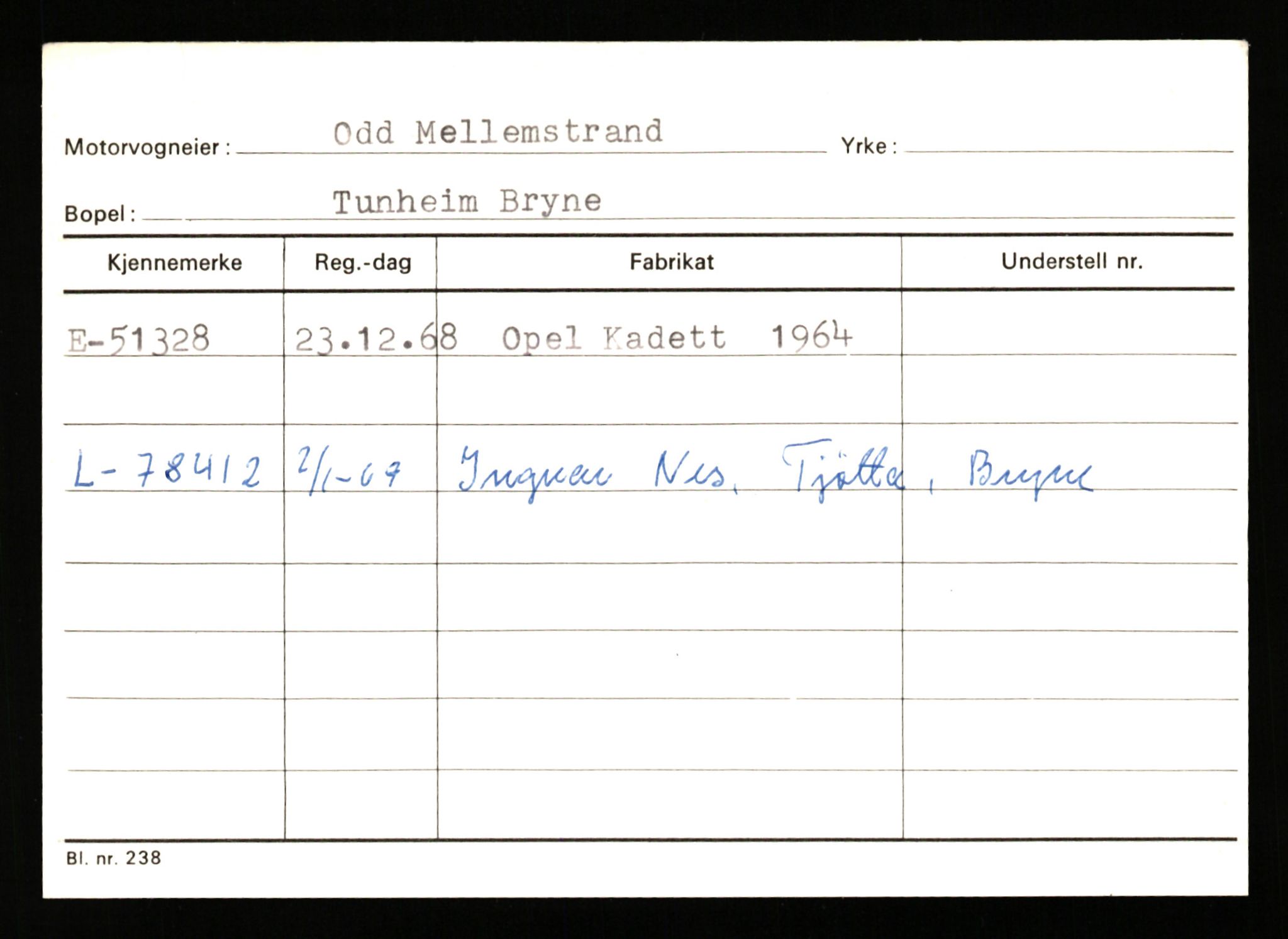 Stavanger trafikkstasjon, AV/SAST-A-101942/0/G/L0007: Registreringsnummer: 49019 - 67460, 1930-1971, p. 607