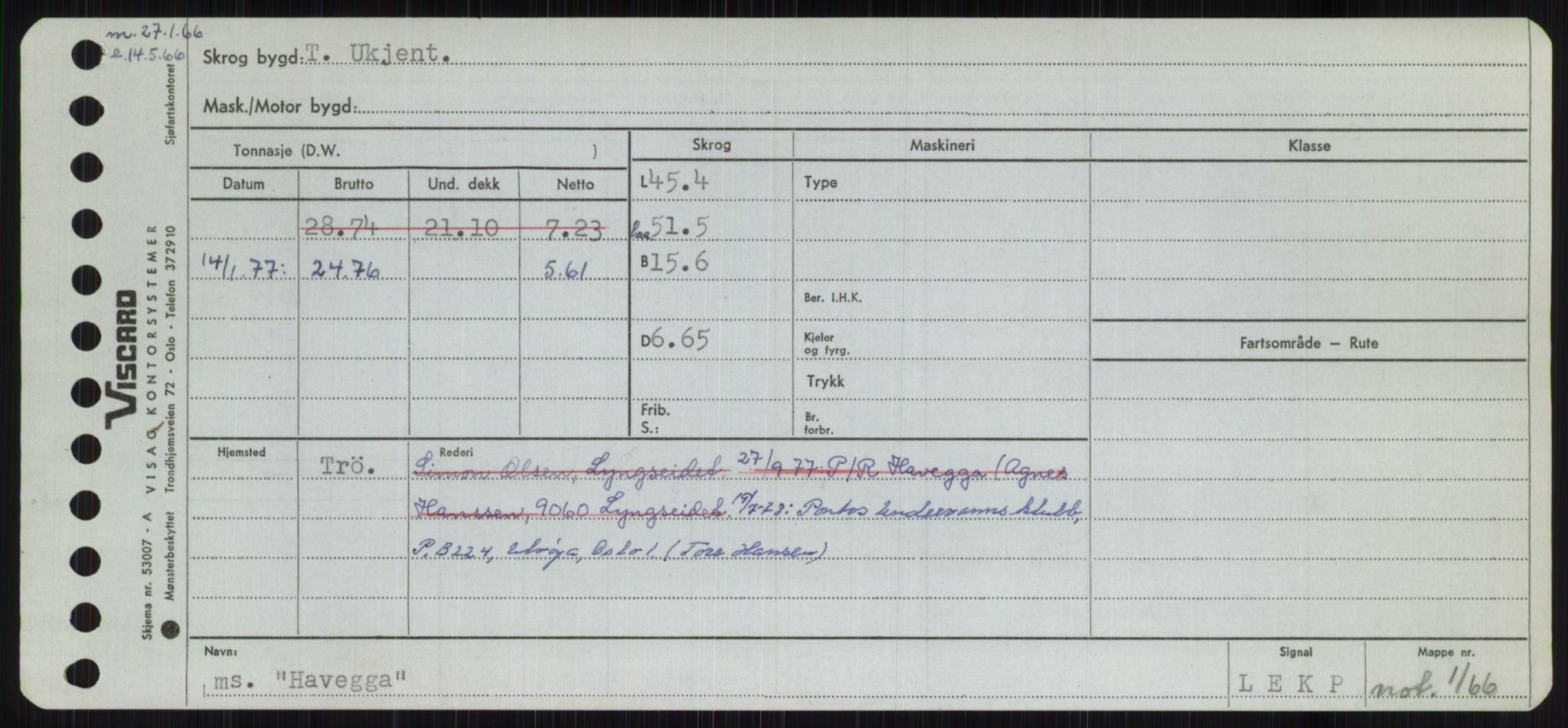 Sjøfartsdirektoratet med forløpere, Skipsmålingen, RA/S-1627/H/Ha/L0002/0002: Fartøy, Eik-Hill / Fartøy, G-Hill, p. 611