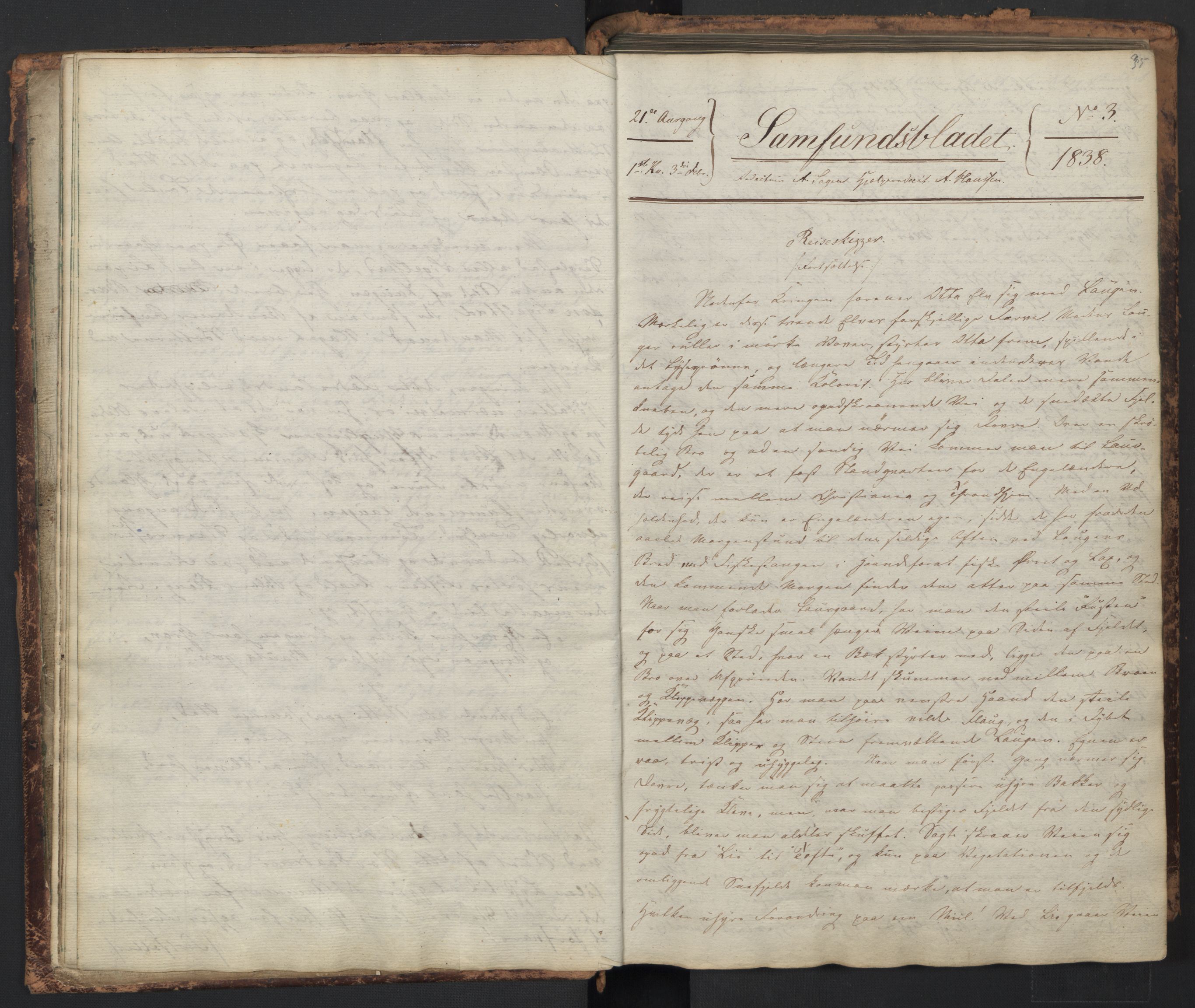 Det Norske Studentersamfund, AV/RA-PA-1322/X/Xa/L0002/0002: -- / Samfundsbladet, 1837-1843, p. 19