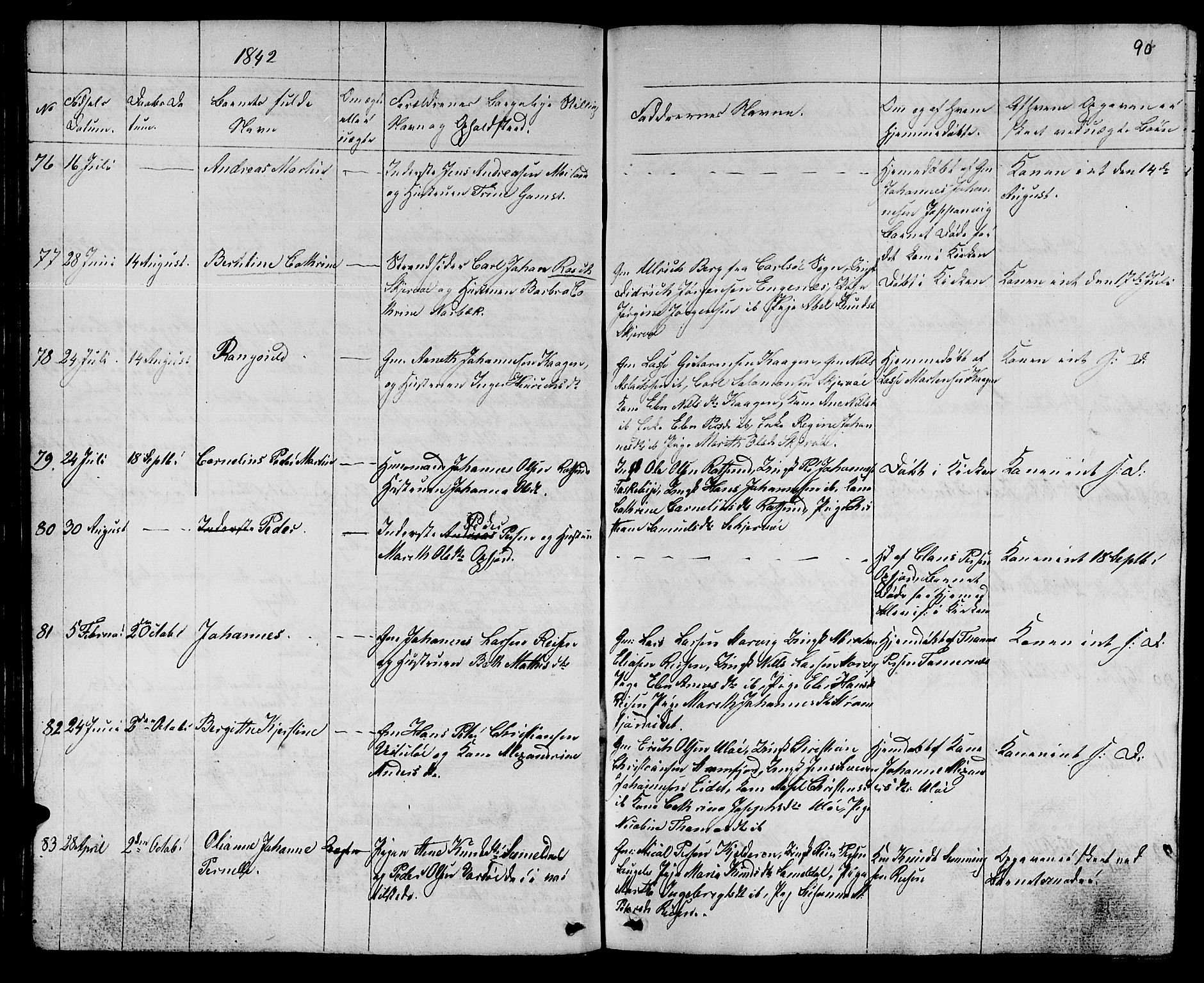 Skjervøy sokneprestkontor, AV/SATØ-S-1300/H/Ha/Hab/L0002klokker: Parish register (copy) no. 2, 1839-1848, p. 89-90