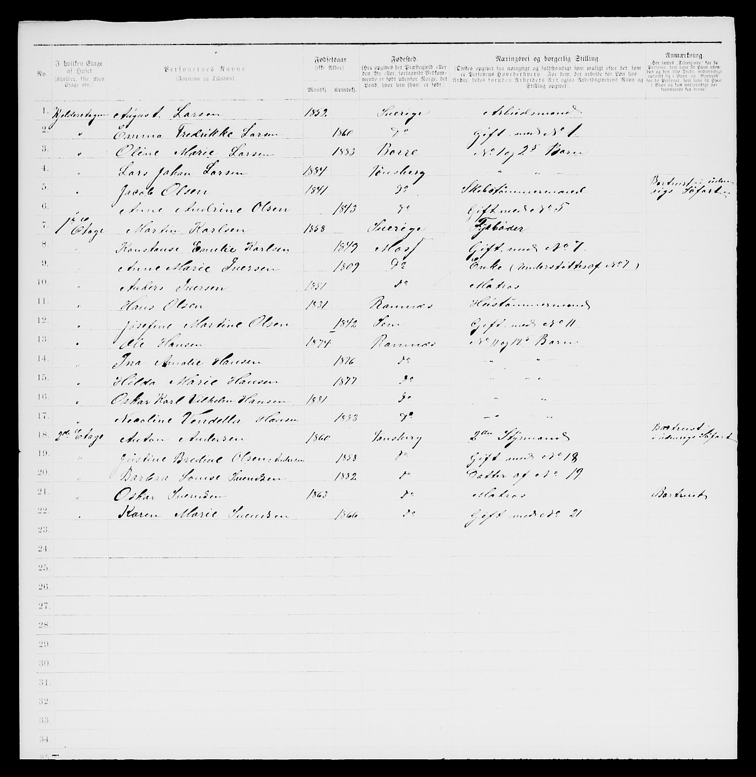 SAKO, 1885 census for 0705 Tønsberg, 1885, p. 924