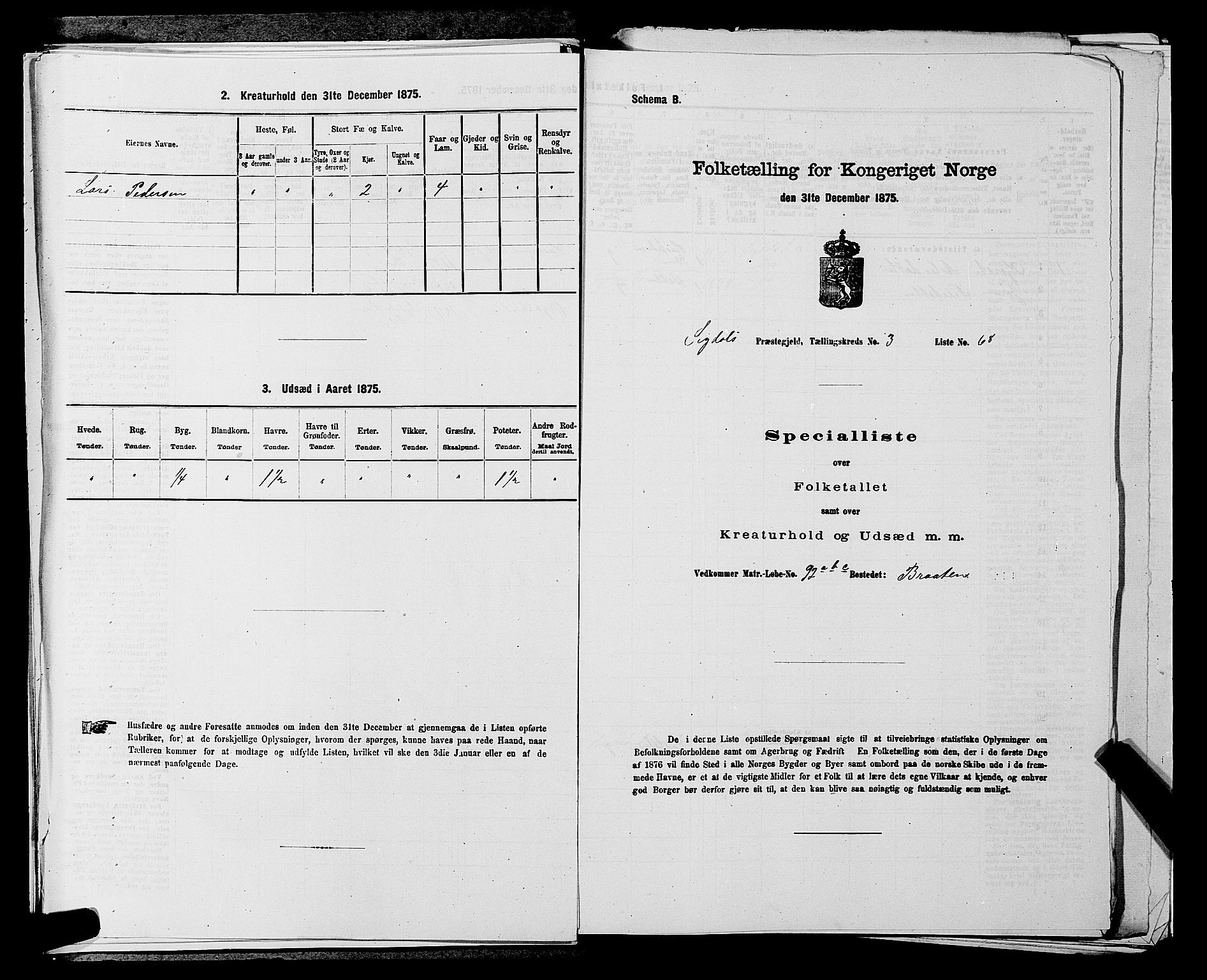 SAKO, 1875 census for 0621P Sigdal, 1875, p. 560