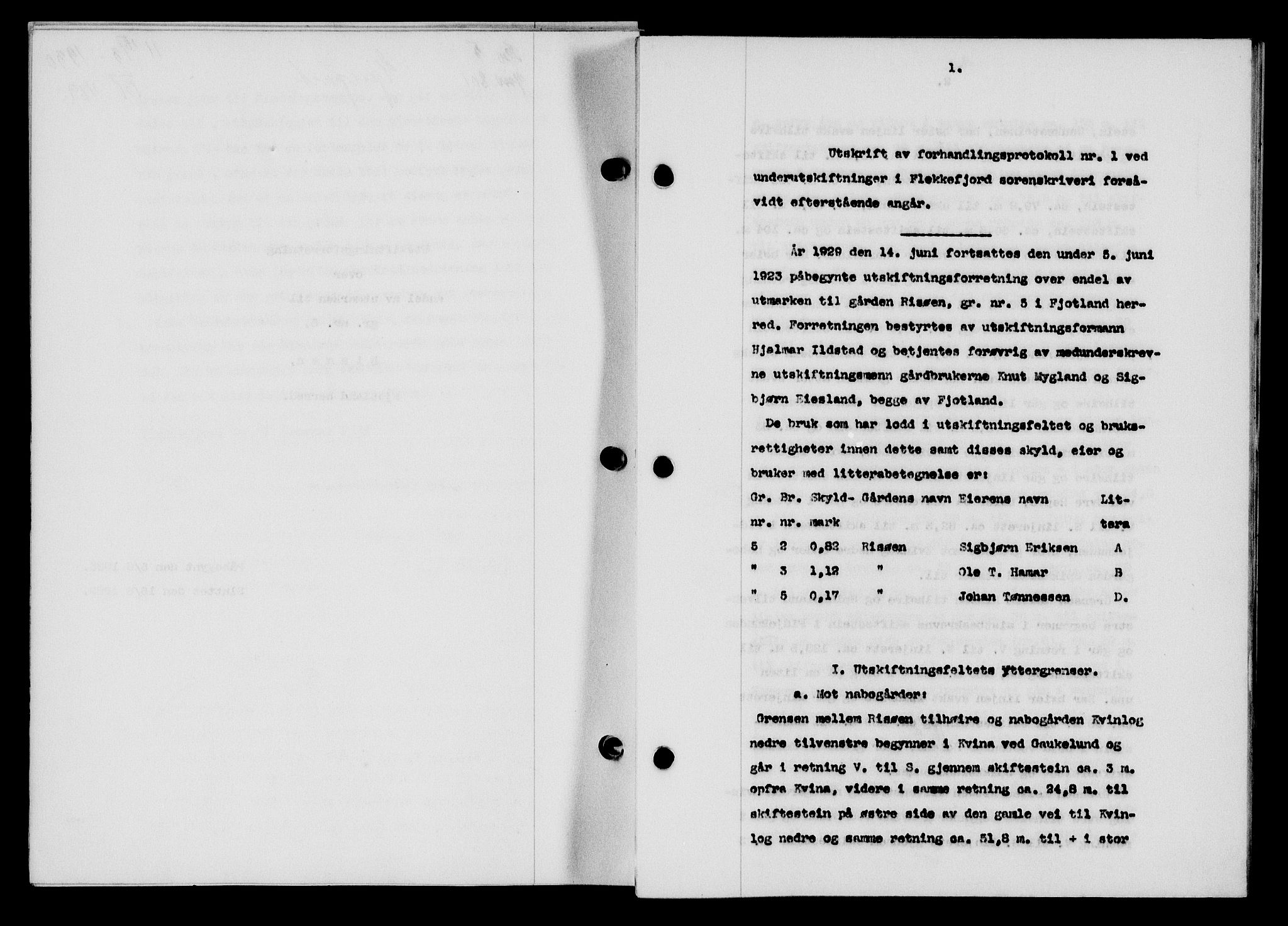 Flekkefjord sorenskriveri, SAK/1221-0001/G/Gb/Gba/L0045: Mortgage book no. 43, 1929-1930, Deed date: 18.03.1930