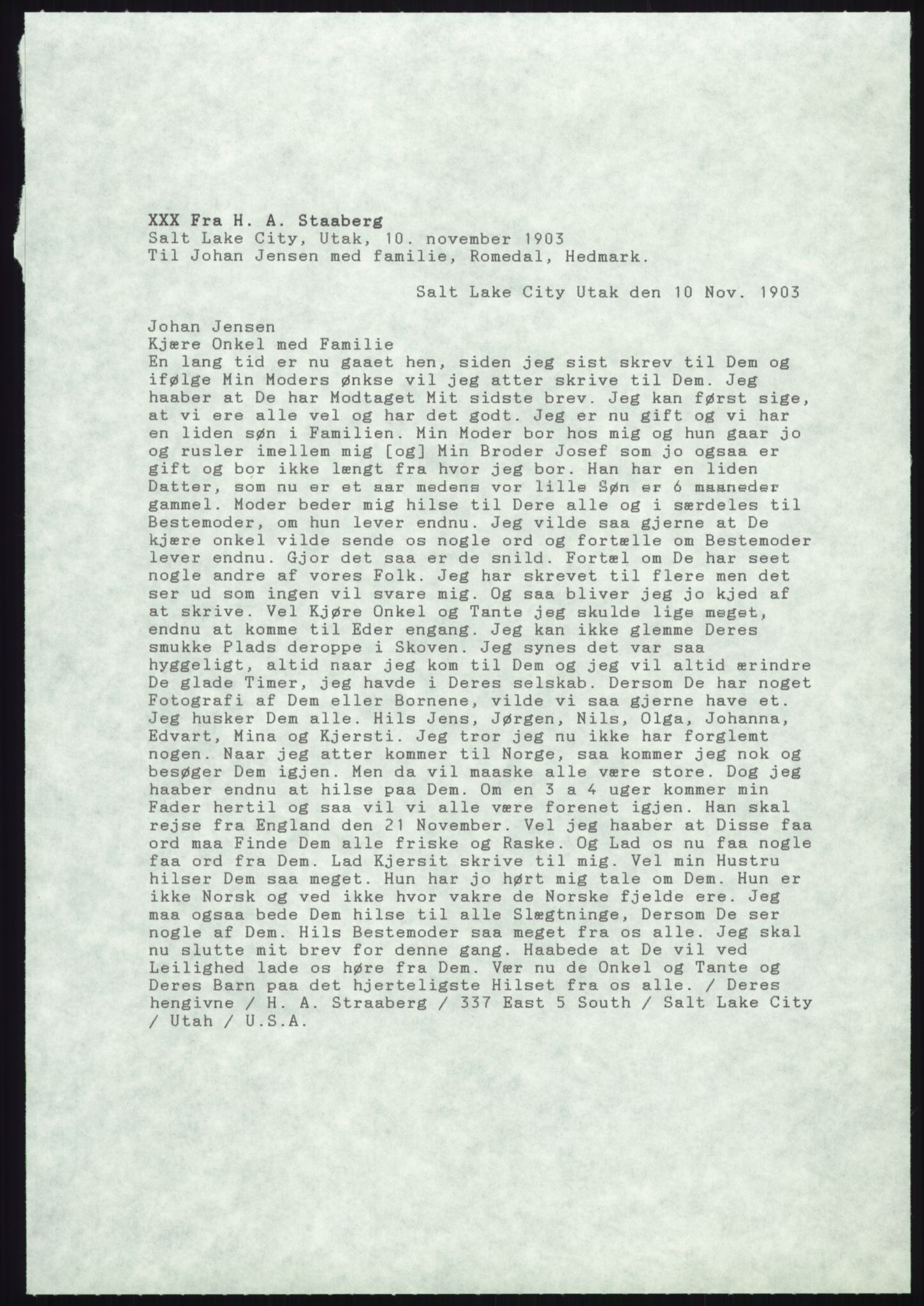 Samlinger til kildeutgivelse, Amerikabrevene, RA/EA-4057/F/L0008: Innlån fra Hedmark: Gamkind - Semmingsen, 1838-1914, p. 531