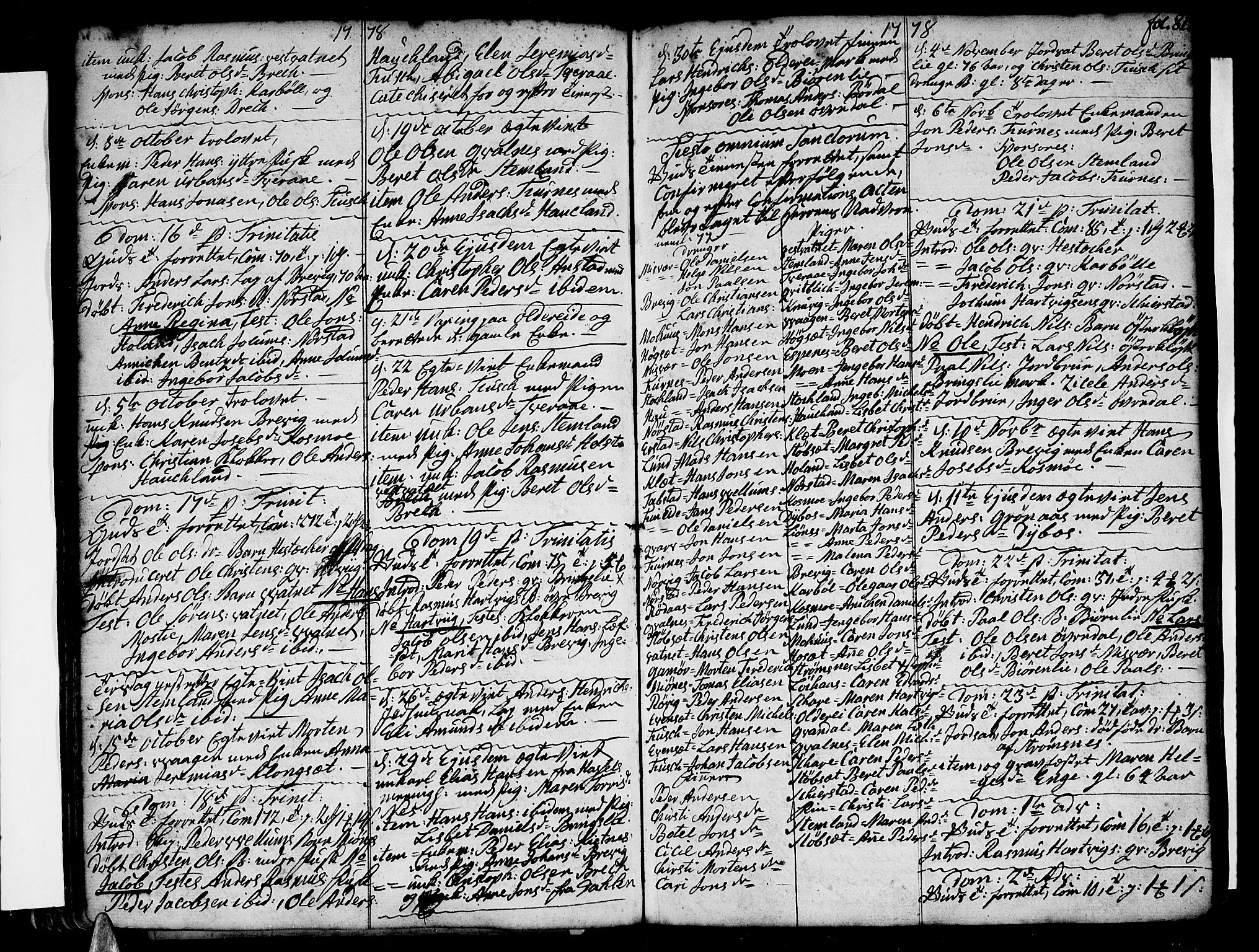 Ministerialprotokoller, klokkerbøker og fødselsregistre - Nordland, SAT/A-1459/852/L0735: Parish register (official) no. 852A05, 1762-1820, p. 81