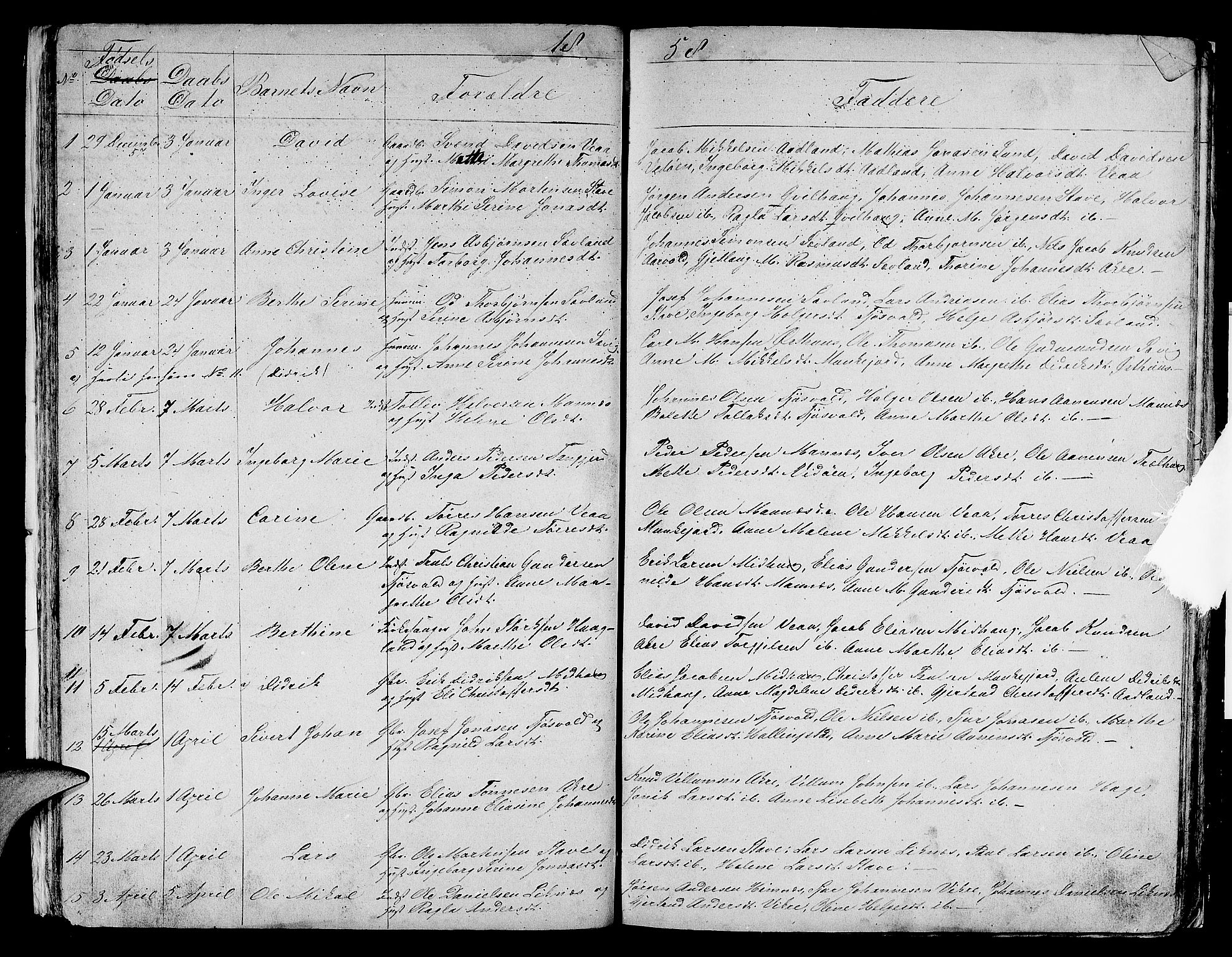 Skudenes sokneprestkontor, AV/SAST-A -101849/H/Ha/Hab/L0003: Parish register (copy) no. B 3, 1848-1865