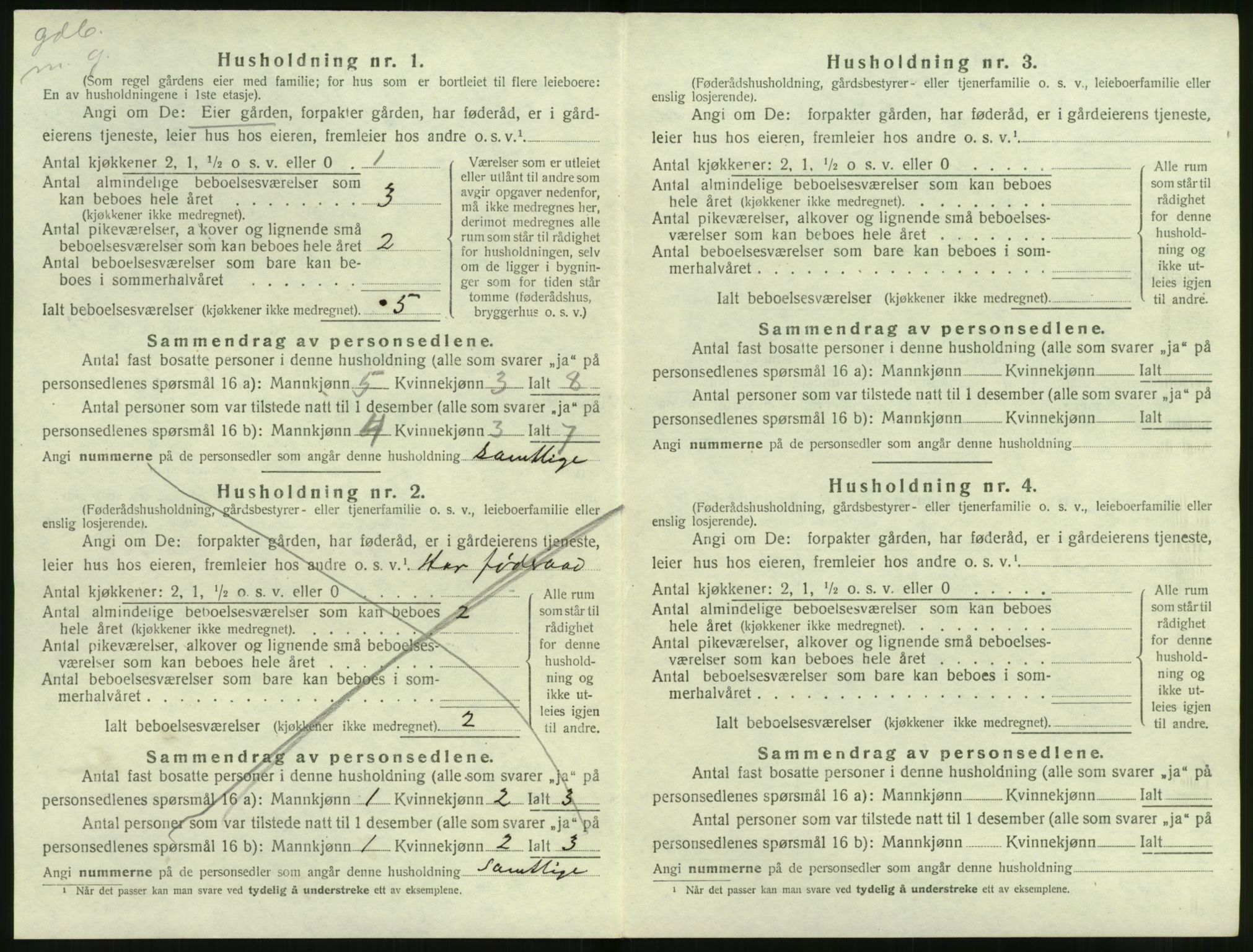 SAT, 1920 census for Volda, 1920, p. 773