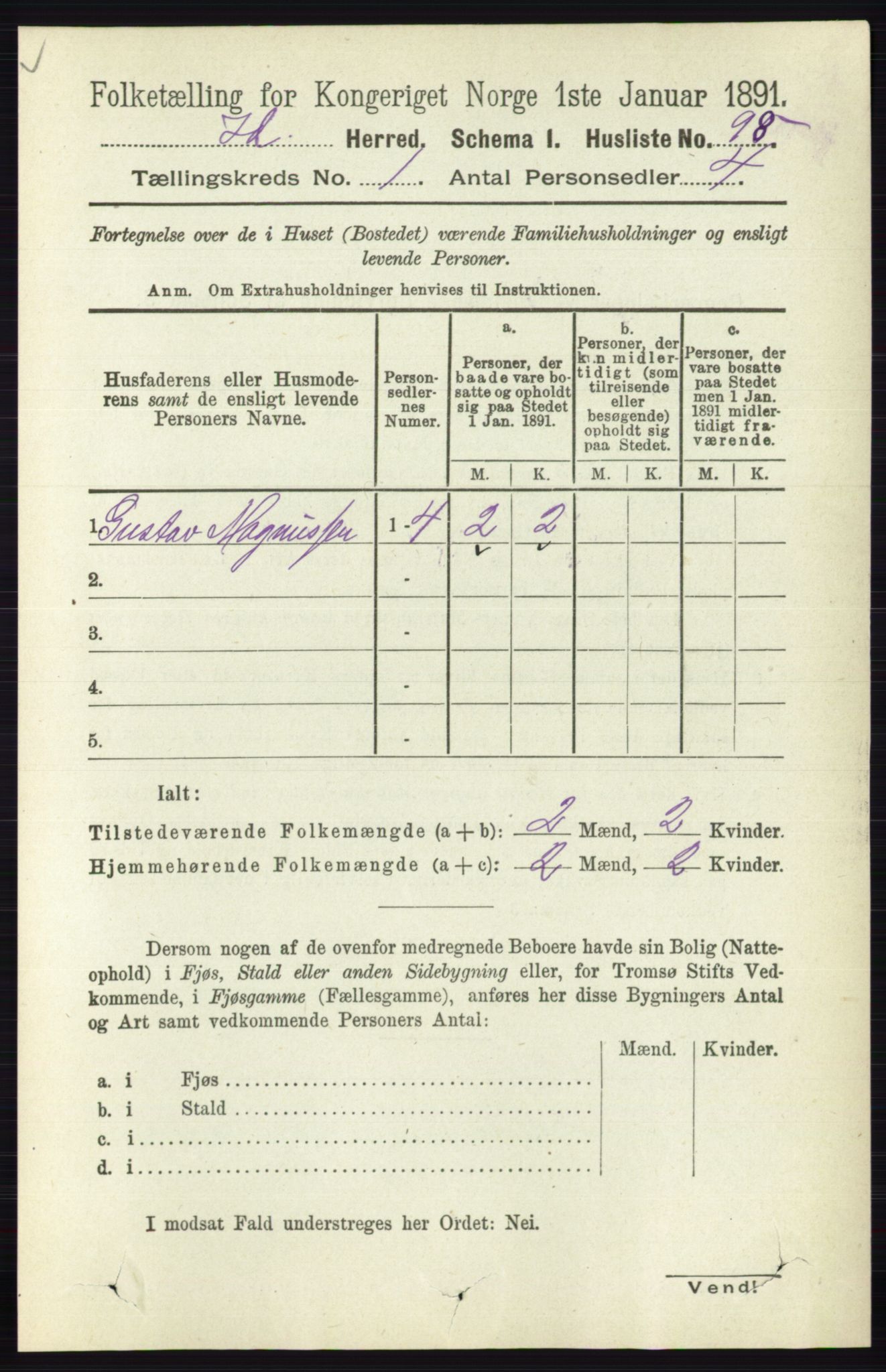 RA, 1891 census for 0117 Idd, 1891, p. 132