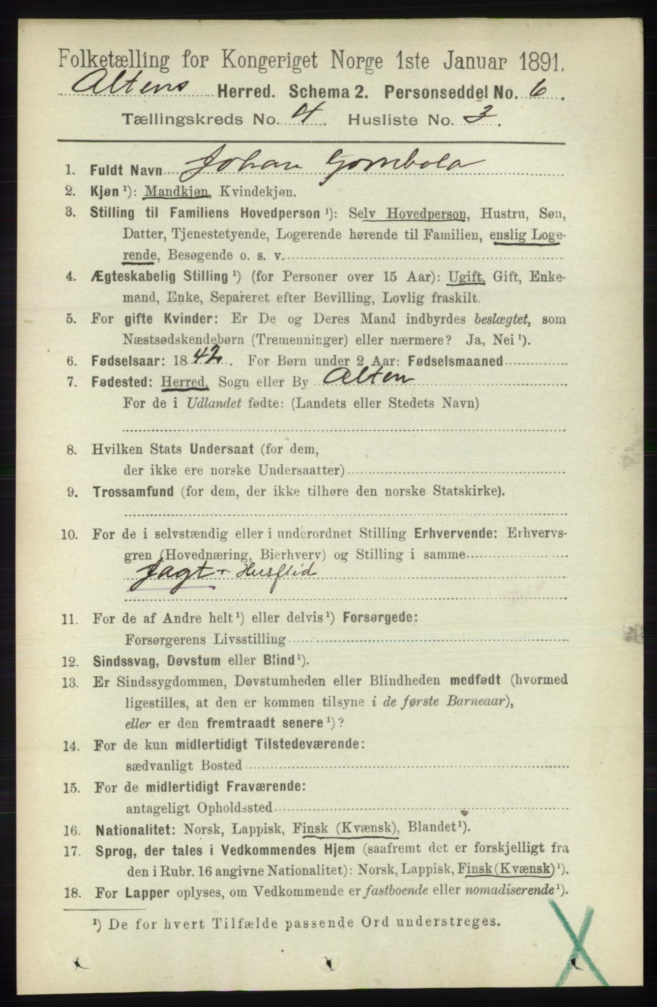 RA, 1891 census for 2012 Alta, 1891, p. 1376
