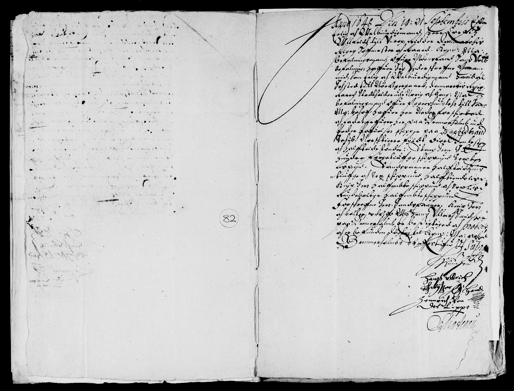 Rentekammeret inntil 1814, Reviderte regnskaper, Lensregnskaper, AV/RA-EA-5023/R/Rb/Rba/L0198: Akershus len, 1648-1650
