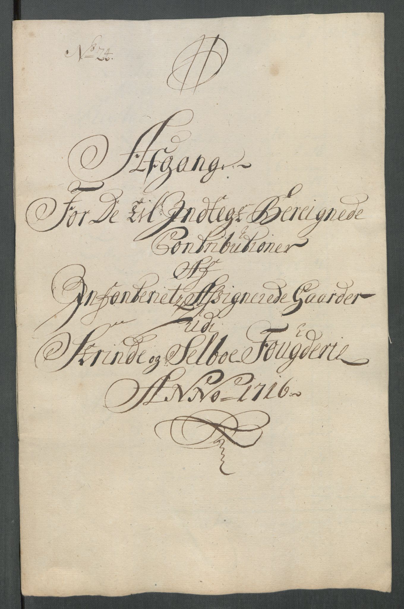 Rentekammeret inntil 1814, Reviderte regnskaper, Fogderegnskap, AV/RA-EA-4092/R61/L4115: Fogderegnskap Strinda og Selbu, 1715-1716, p. 440