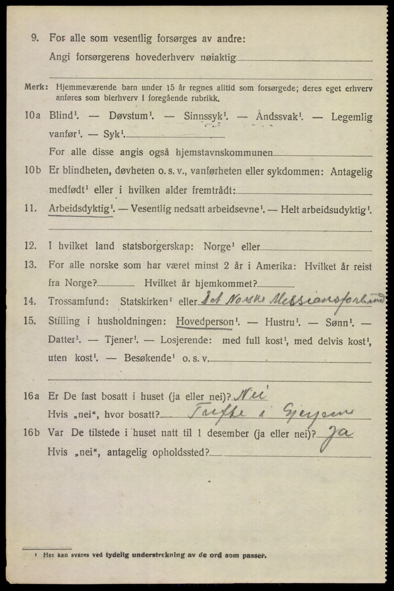 SAKO, 1920 census for Gjerpen, 1920, p. 6845