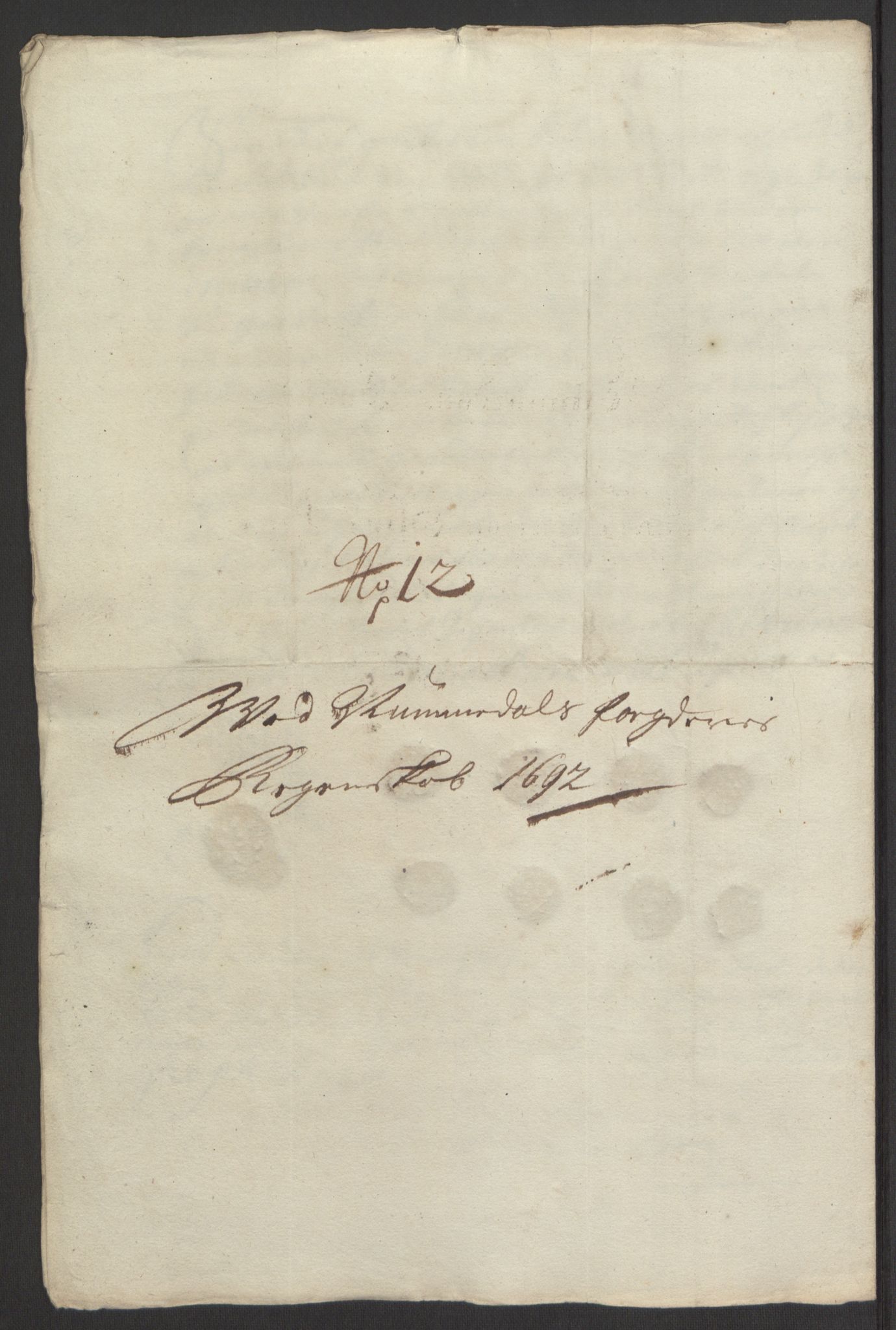 Rentekammeret inntil 1814, Reviderte regnskaper, Fogderegnskap, AV/RA-EA-4092/R64/L4424: Fogderegnskap Namdal, 1692-1695, p. 161