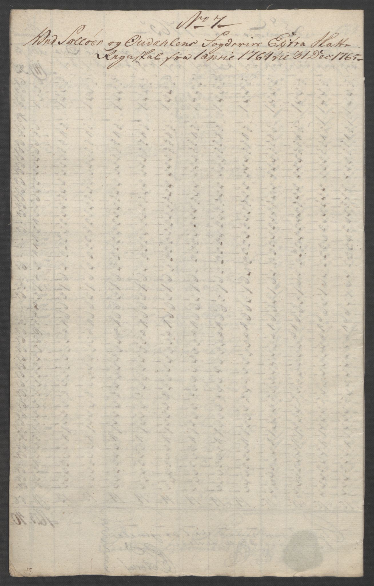 Rentekammeret inntil 1814, Reviderte regnskaper, Fogderegnskap, RA/EA-4092/R14/L0959: Ekstraskatten Solør og Odal, 1763-1770, p. 487