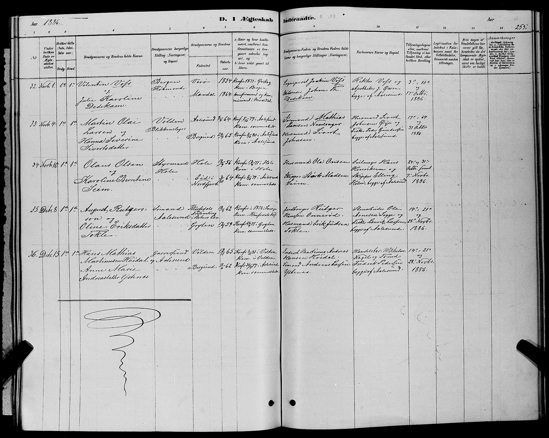 Ministerialprotokoller, klokkerbøker og fødselsregistre - Møre og Romsdal, SAT/A-1454/529/L0466: Parish register (copy) no. 529C03, 1878-1888, p. 256