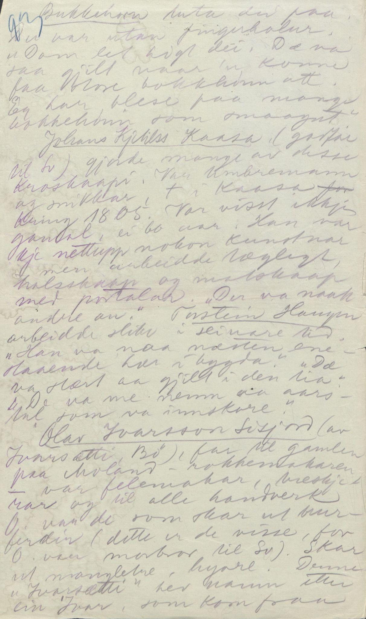 Rikard Berge, TEMU/TGM-A-1003/F/L0004/0046: 101-159 / 149 Bø, Nes o.a. Skattegraving. Kjetta på Dovre. Trond. , 1910-1950, p. 93