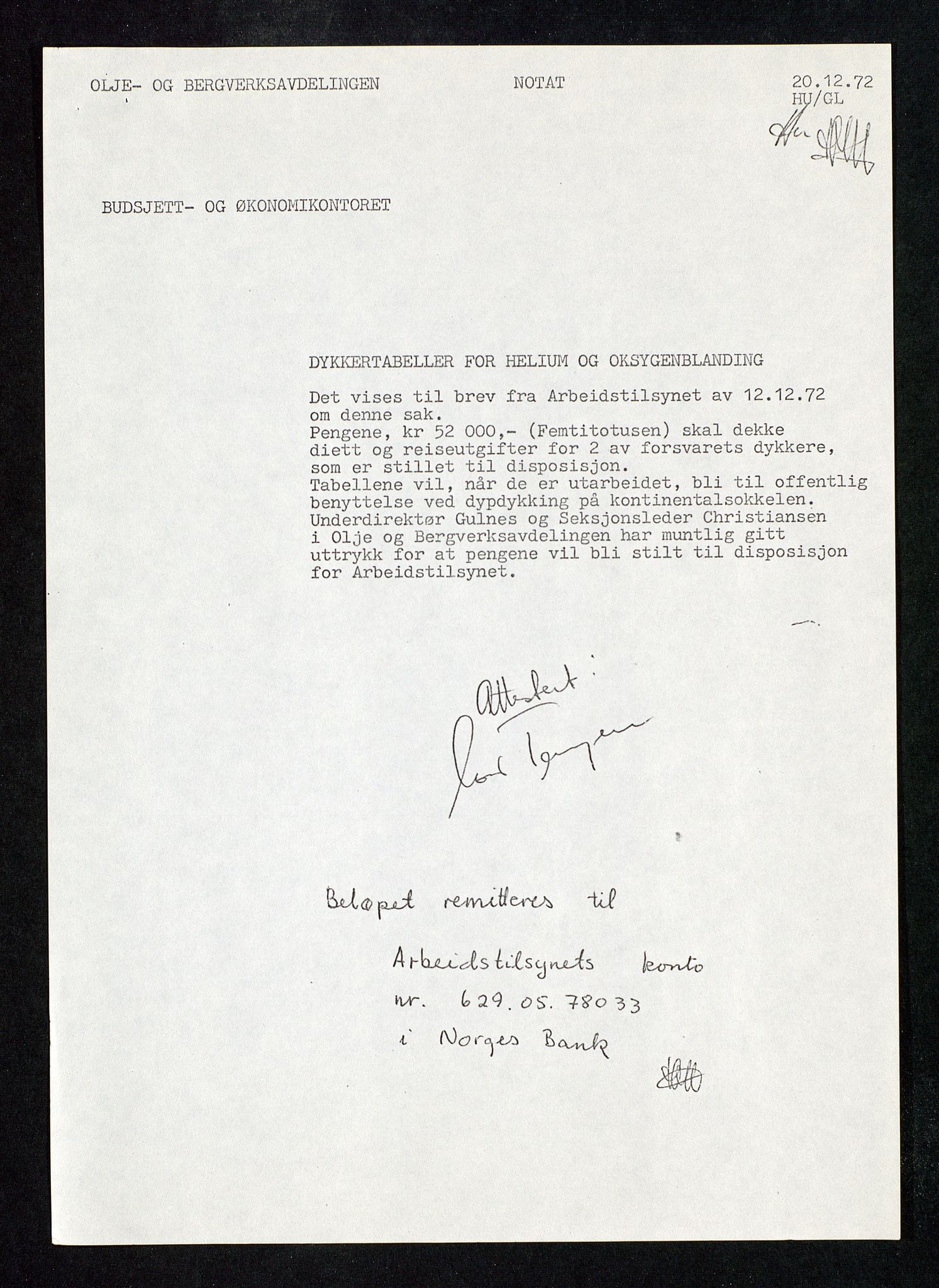 Industridepartementet, Oljekontoret, SAST/A-101348/Db/L0004: Simulering, havmiljø og dykking, 1966-1973, p. 629