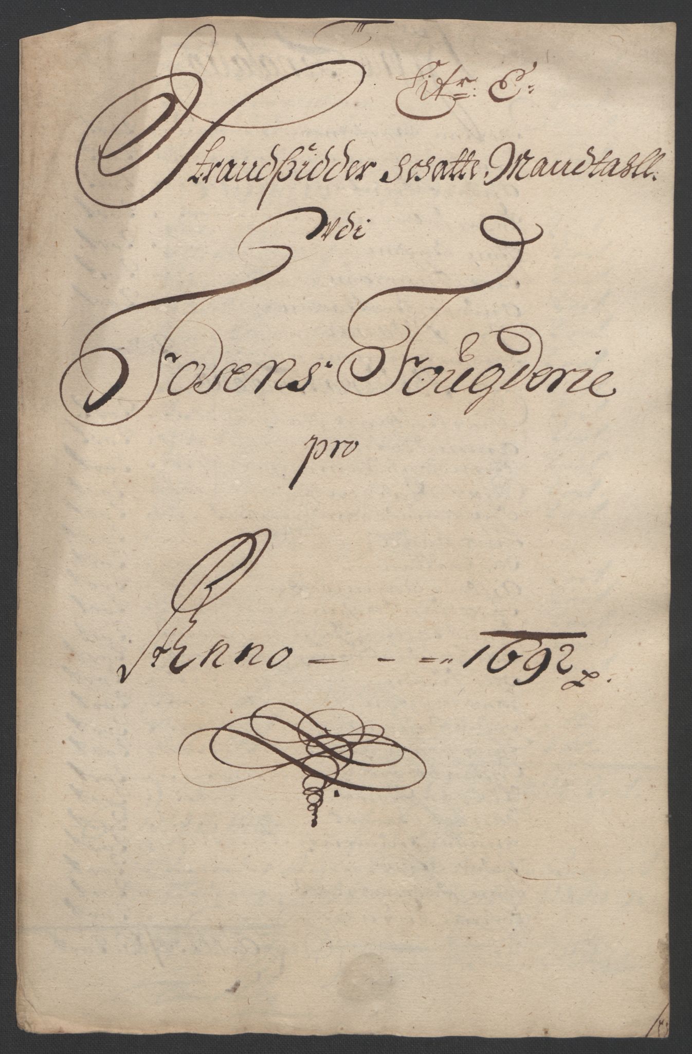 Rentekammeret inntil 1814, Reviderte regnskaper, Fogderegnskap, RA/EA-4092/R57/L3849: Fogderegnskap Fosen, 1692-1693, p. 86