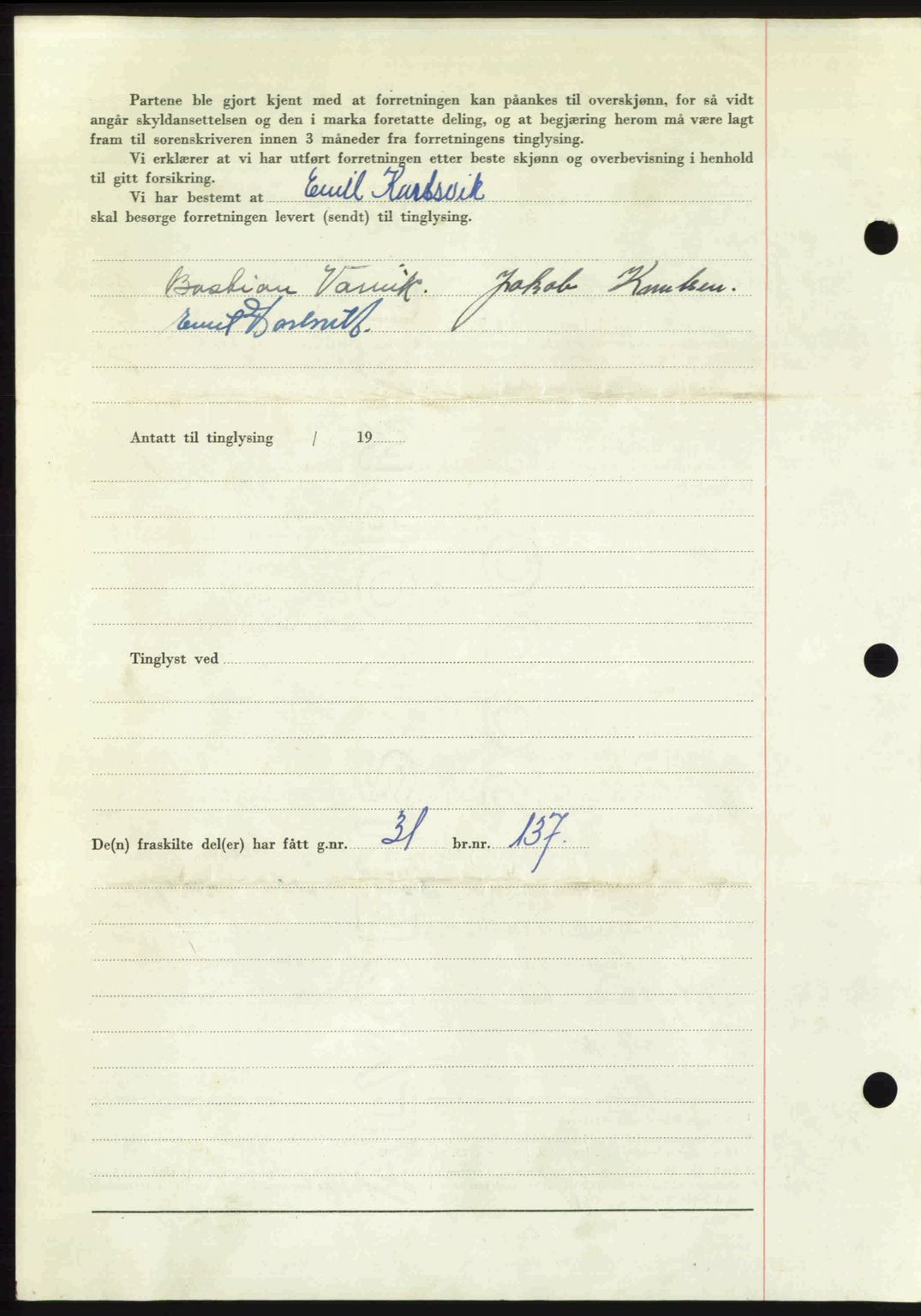 Nordmøre sorenskriveri, AV/SAT-A-4132/1/2/2Ca: Mortgage book no. A114, 1950-1950, Diary no: : 790/1950