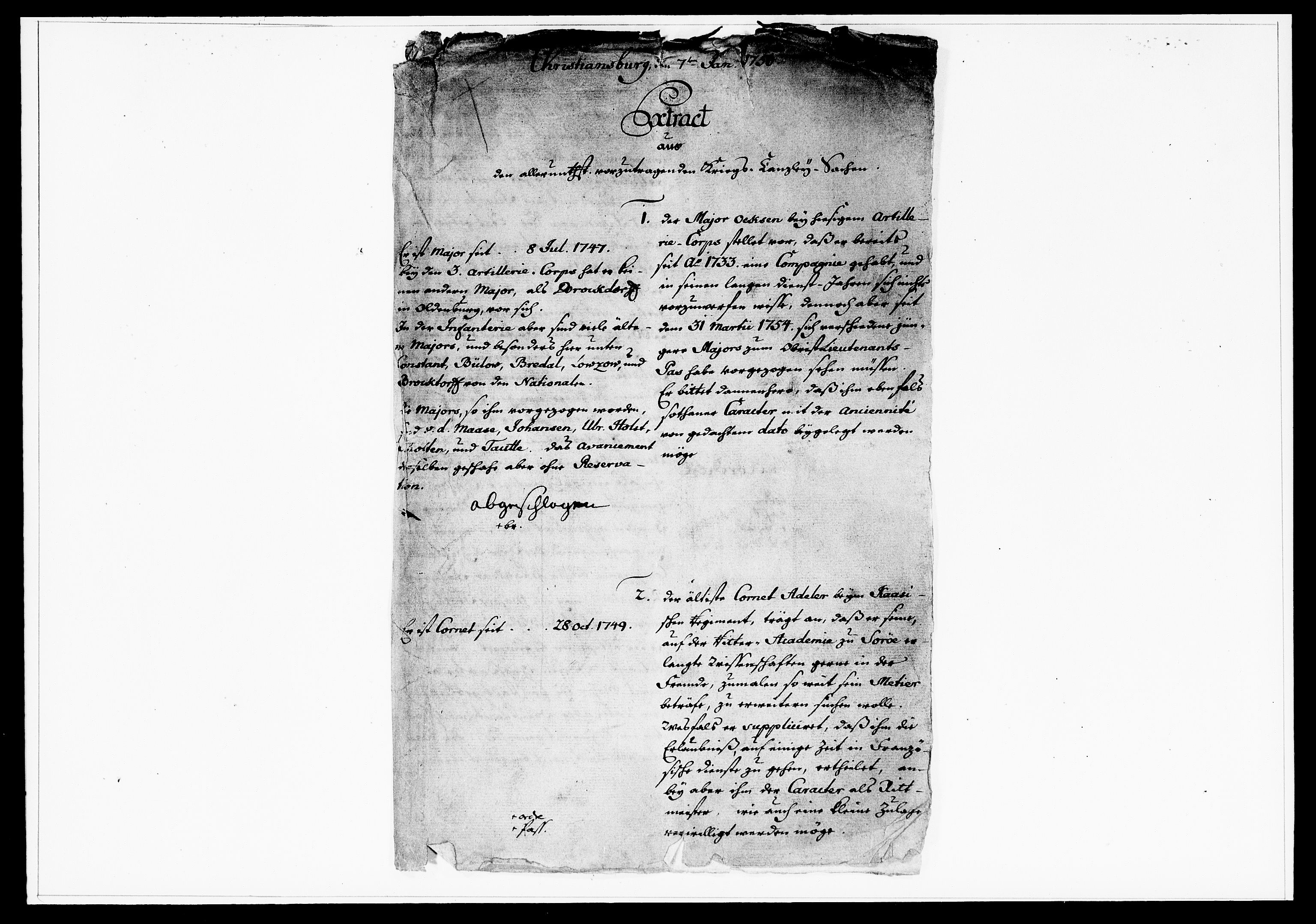 Krigskollegiet, Krigskancelliet, DRA/A-0006/-/1269-1282: Refererede sager, 1756, p. 2