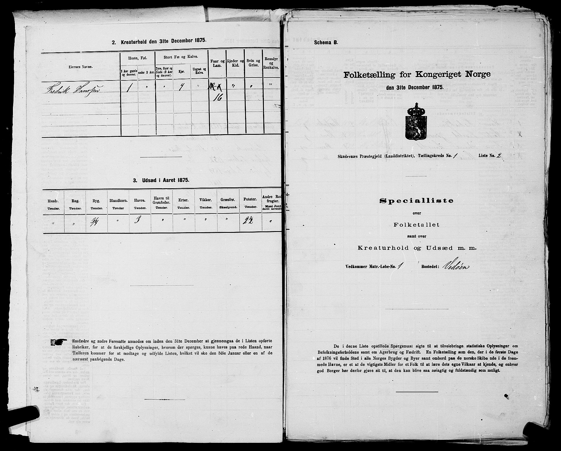 SAST, 1875 census for 1150L Skudenes/Falnes, Åkra og Ferkingstad, 1875, p. 70