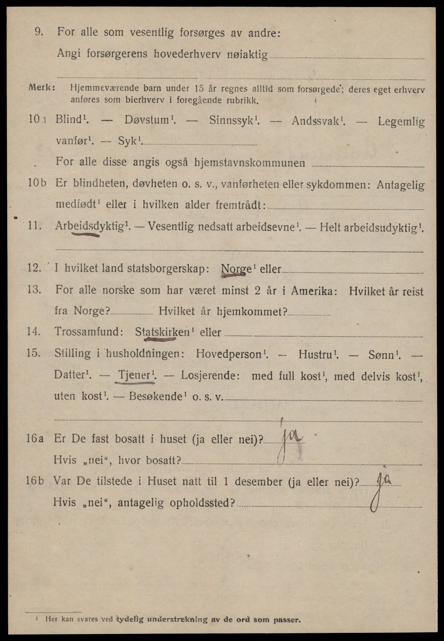 SAT, 1920 census for Ålesund, 1920, p. 28585